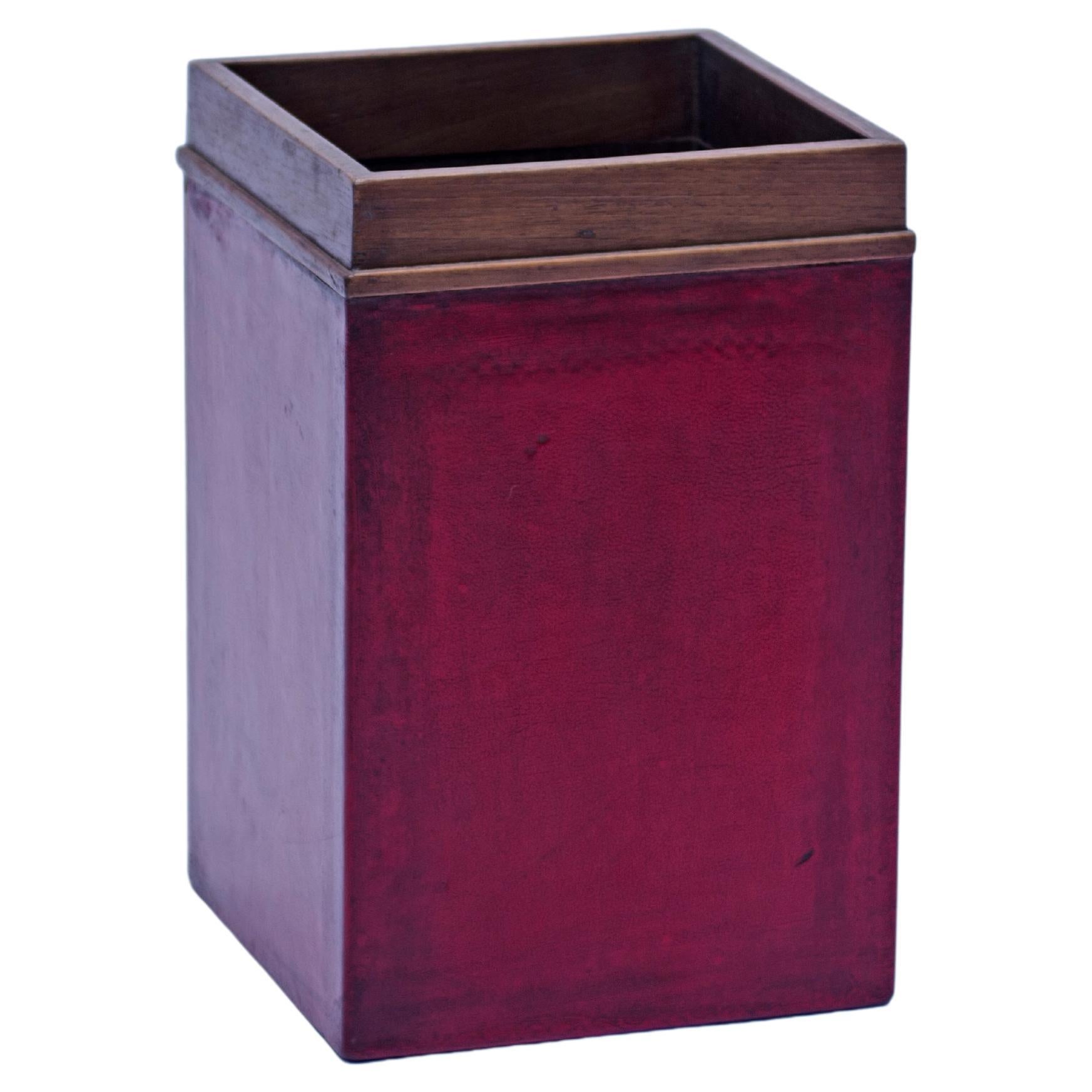 Papeterie en Oak et cuir par Casa Comte en vente