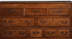 Oak and Mahogany Crossed Banded Lancashire Mule Chest