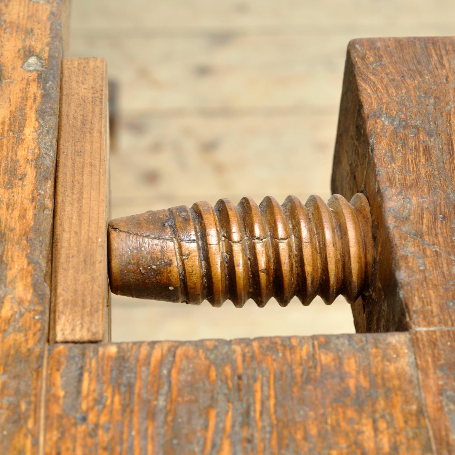 Oak and pine Carpenter’s Workbench, circa 1900 For Sale 8