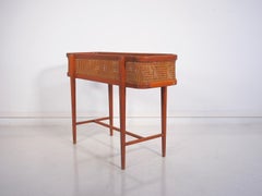 Oak and Rattan Planter, Jardinière, by Dio Slojd