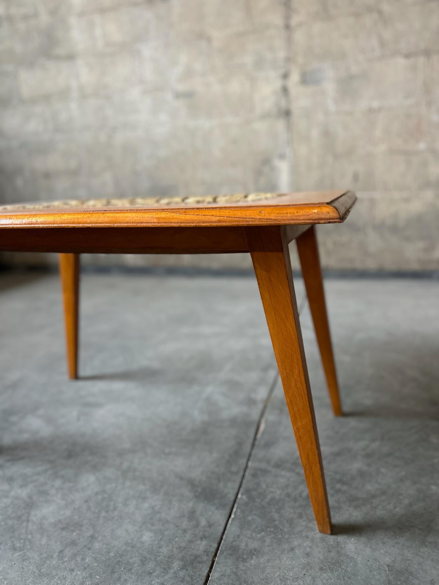 Corde Oak and Rope Table by Adrien Audoux and Frida Minet en vente