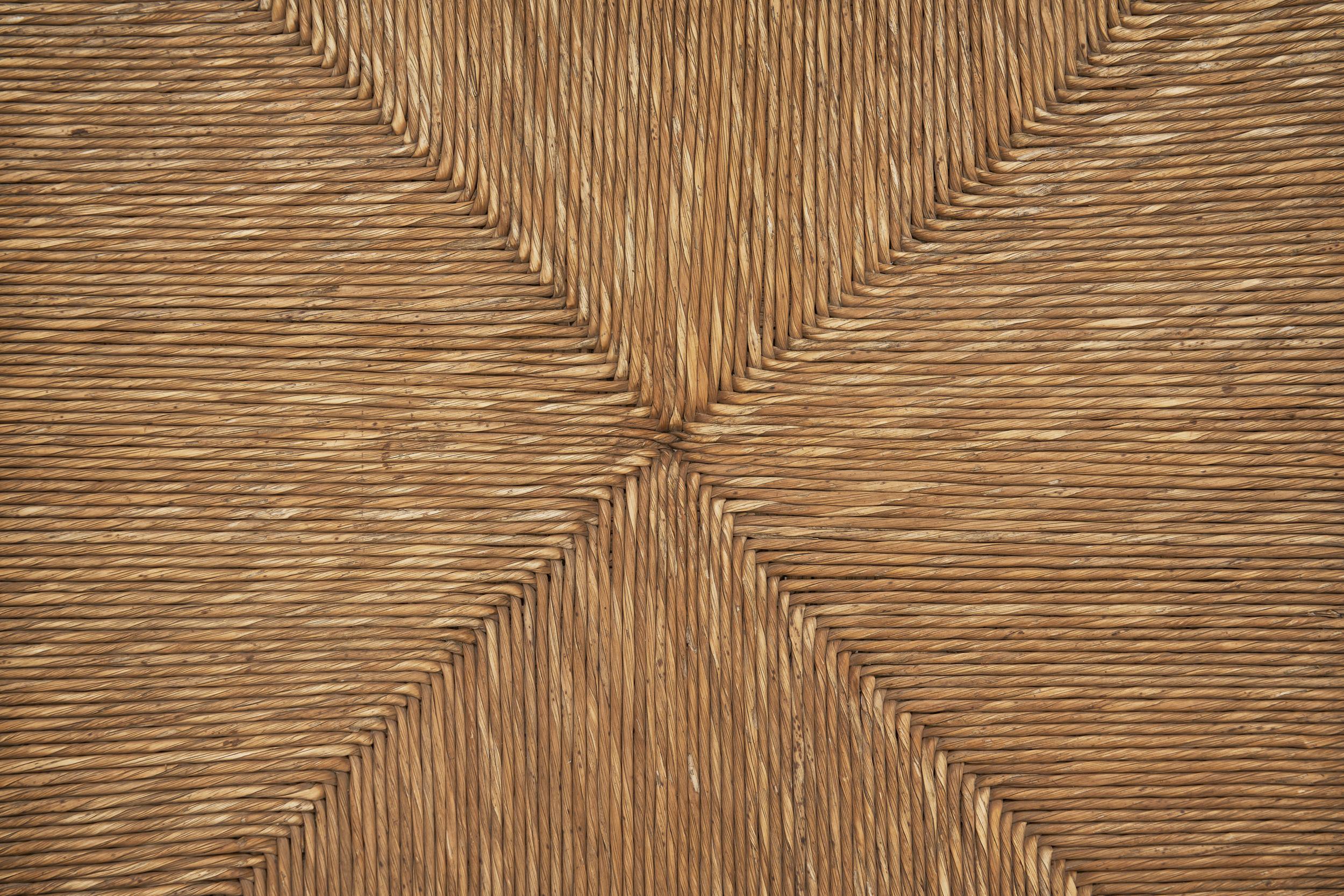 Oak and Rush Armchair by LOV, Netherlands ca 1920s For Sale 11