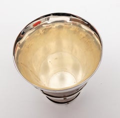 Gobelet en chêne et plaqué argent