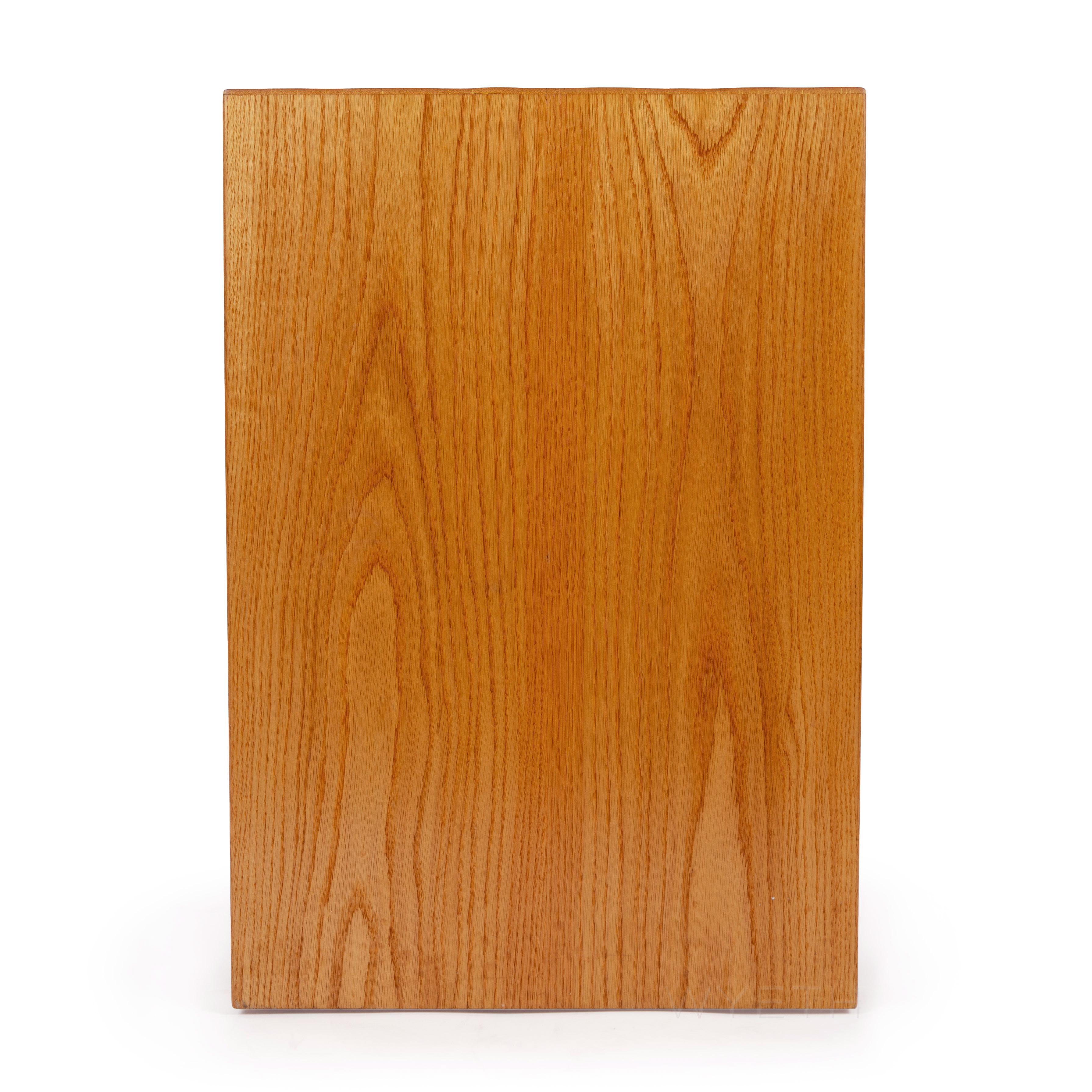 American Craftsman Wyeth Original Oak and Split Bamboo Console Table