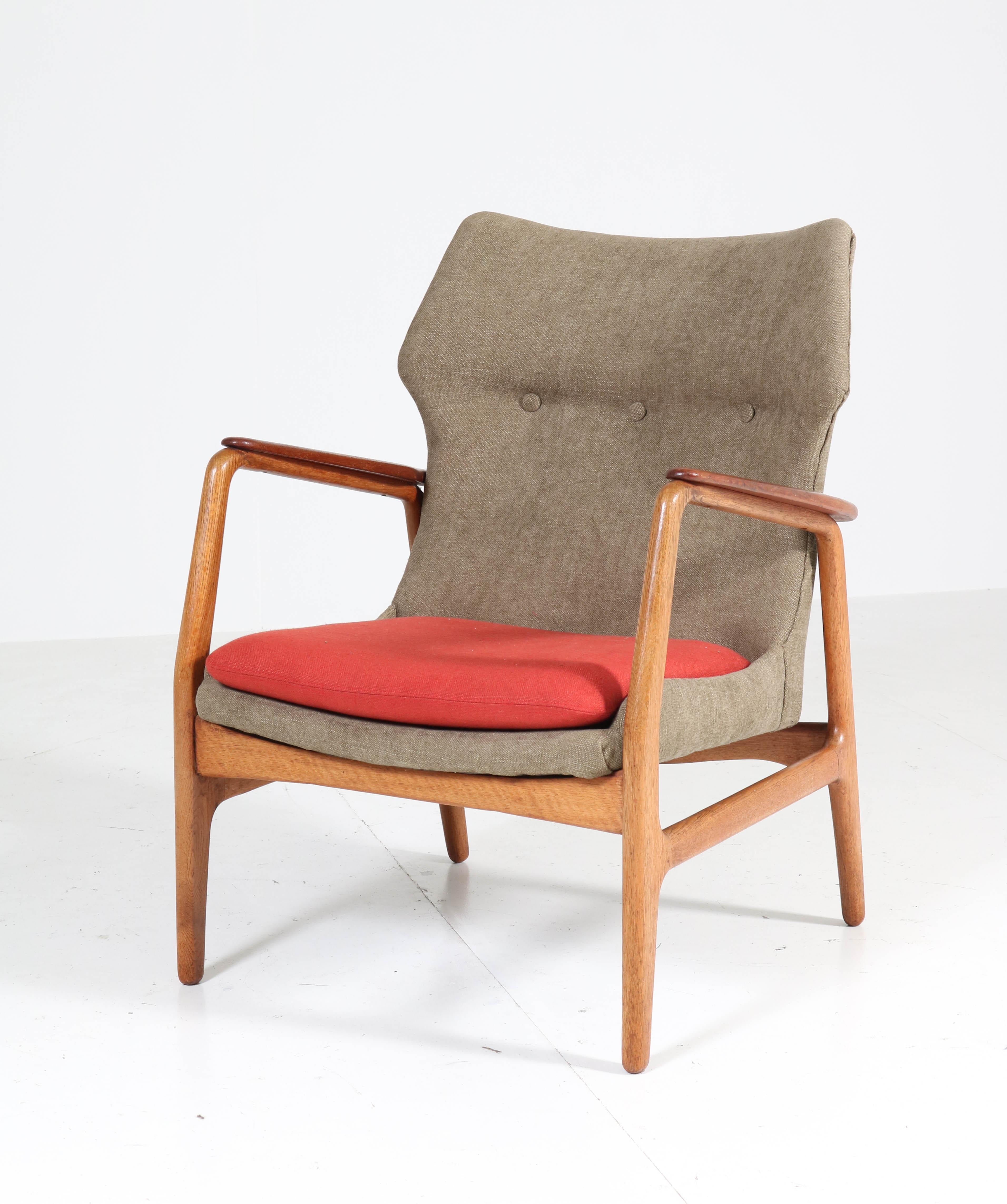 Oak and Teak Lounge Chairs by Aksel Bender Madsen for Bovenkamp, 1960s 3