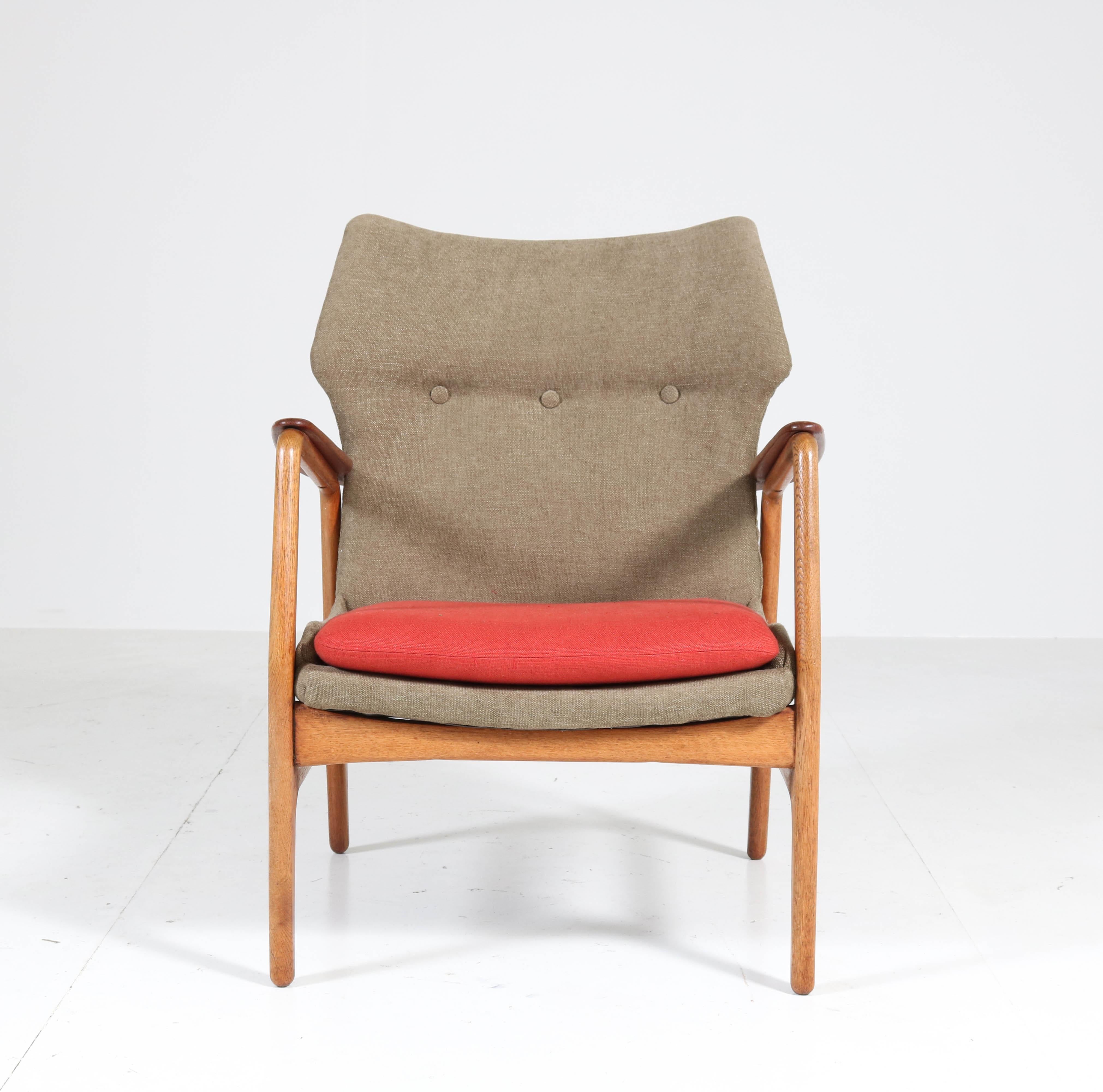 Oak and Teak Lounge Chairs by Aksel Bender Madsen for Bovenkamp, 1960s 4