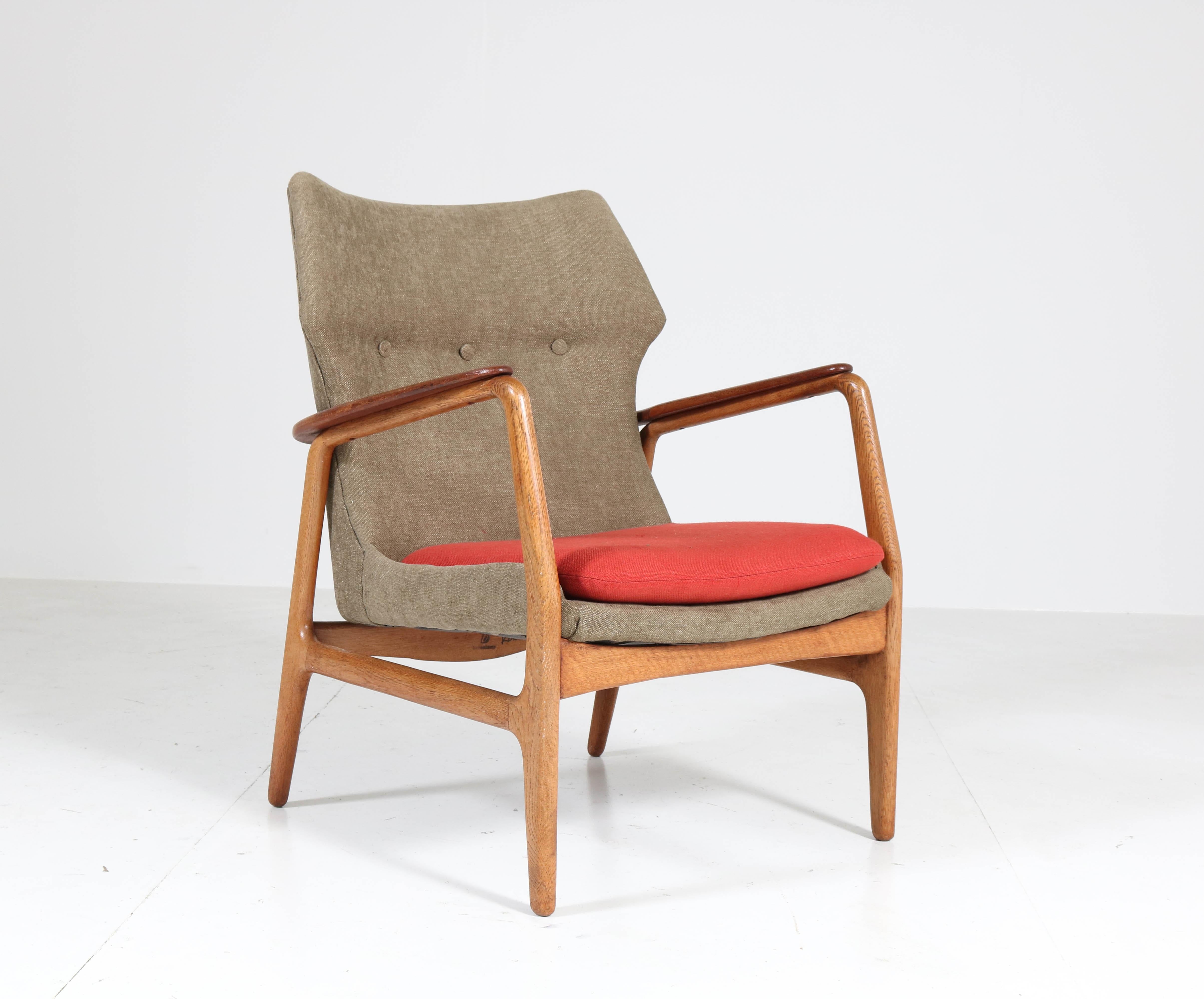 Oak and Teak Lounge Chairs by Aksel Bender Madsen for Bovenkamp, 1960s 5