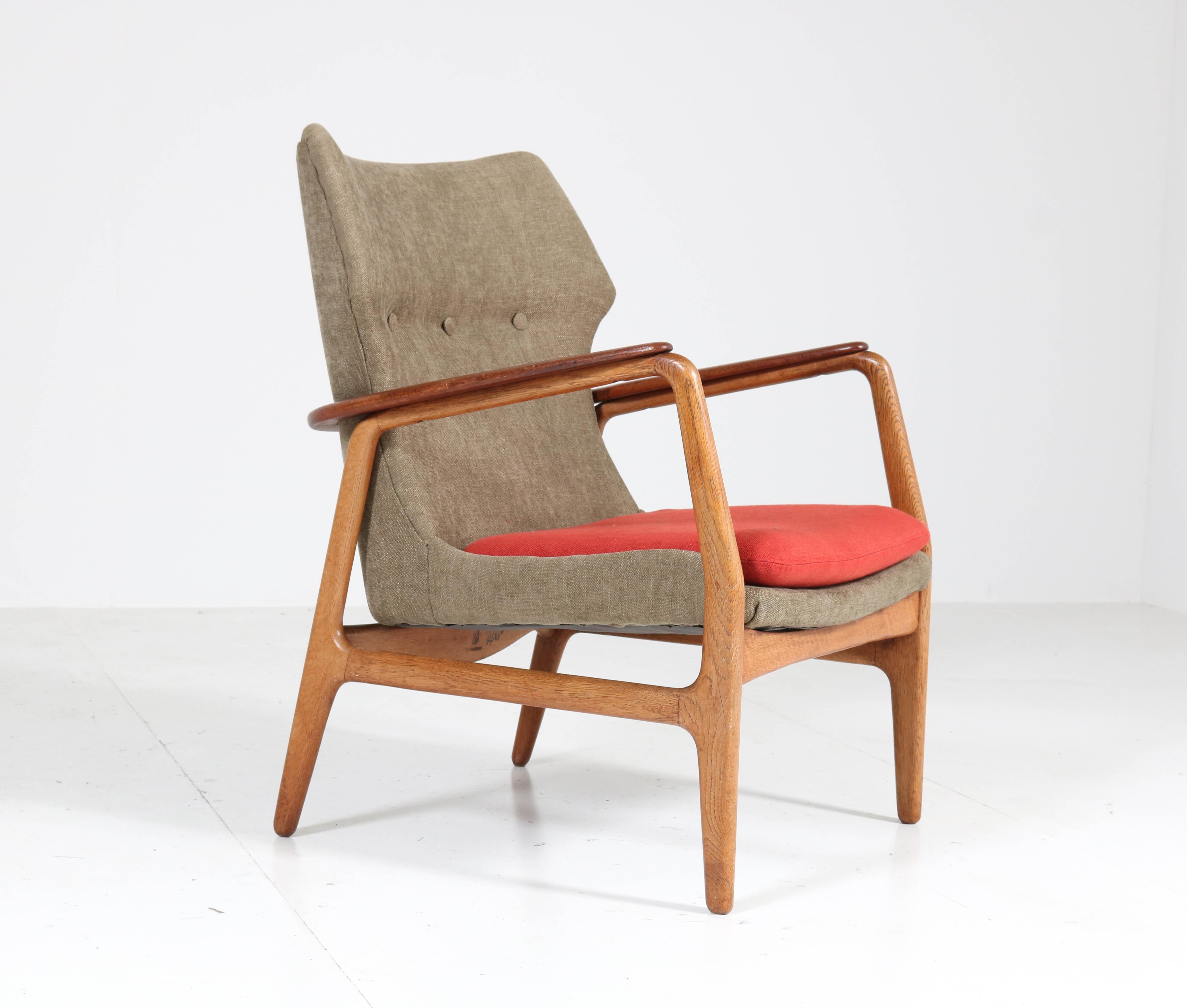 Oak and Teak Lounge Chairs by Aksel Bender Madsen for Bovenkamp, 1960s 6