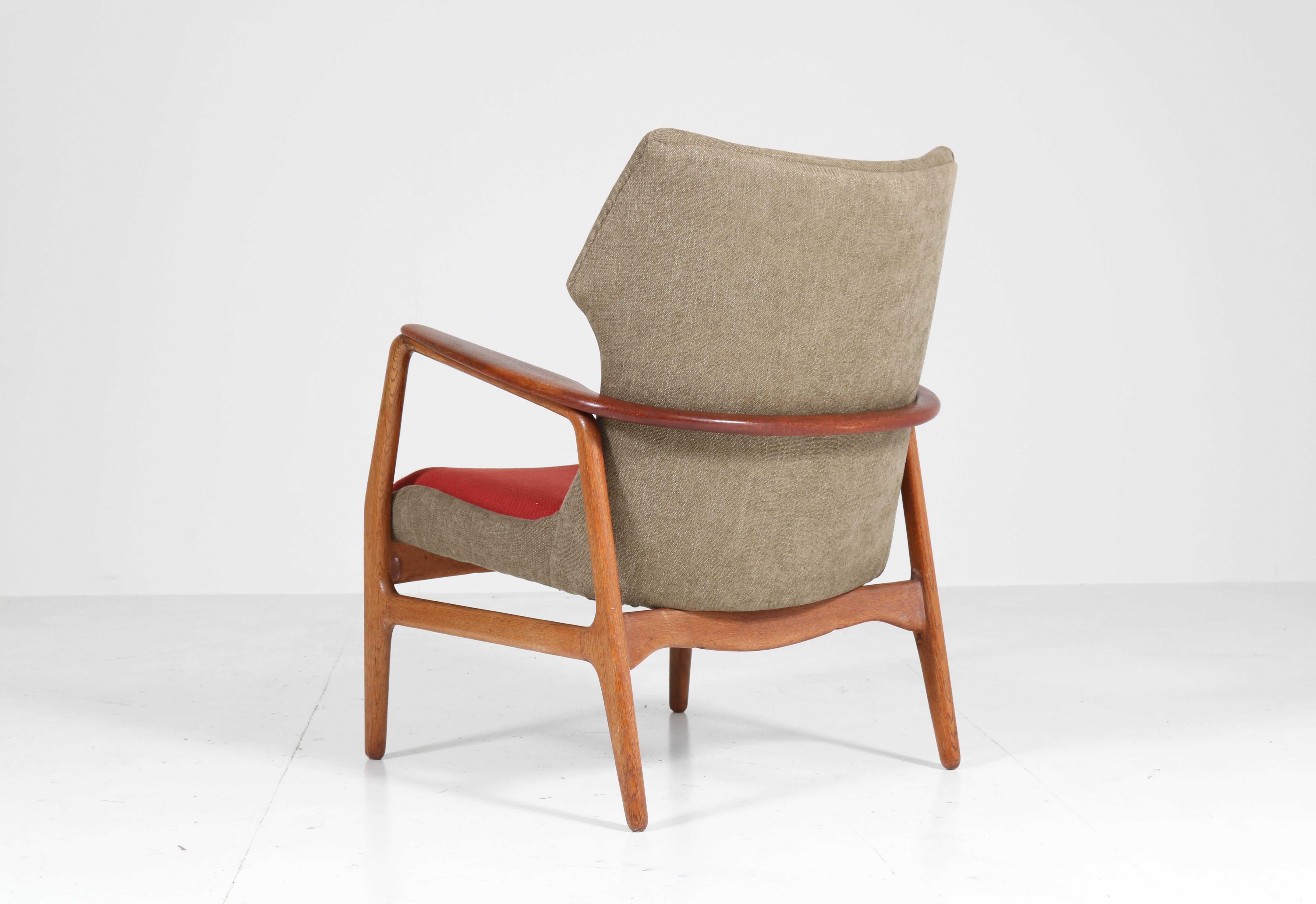 Oak and Teak Lounge Chairs by Aksel Bender Madsen for Bovenkamp, 1960s 7