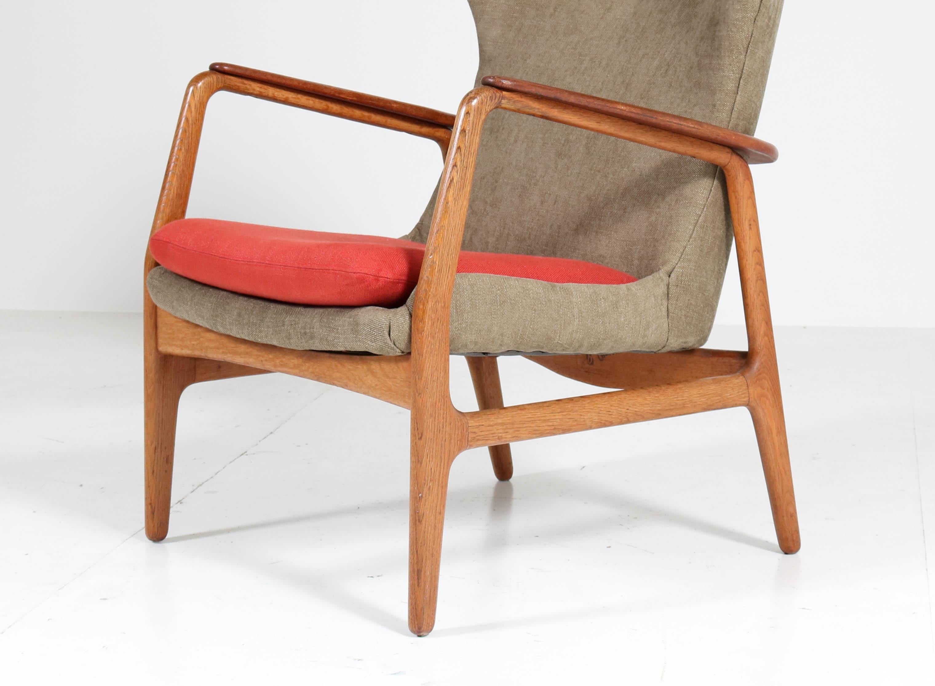 Mid-Century Modern Oak and Teak Lounge Chairs by Aksel Bender Madsen for Bovenkamp, 1960s