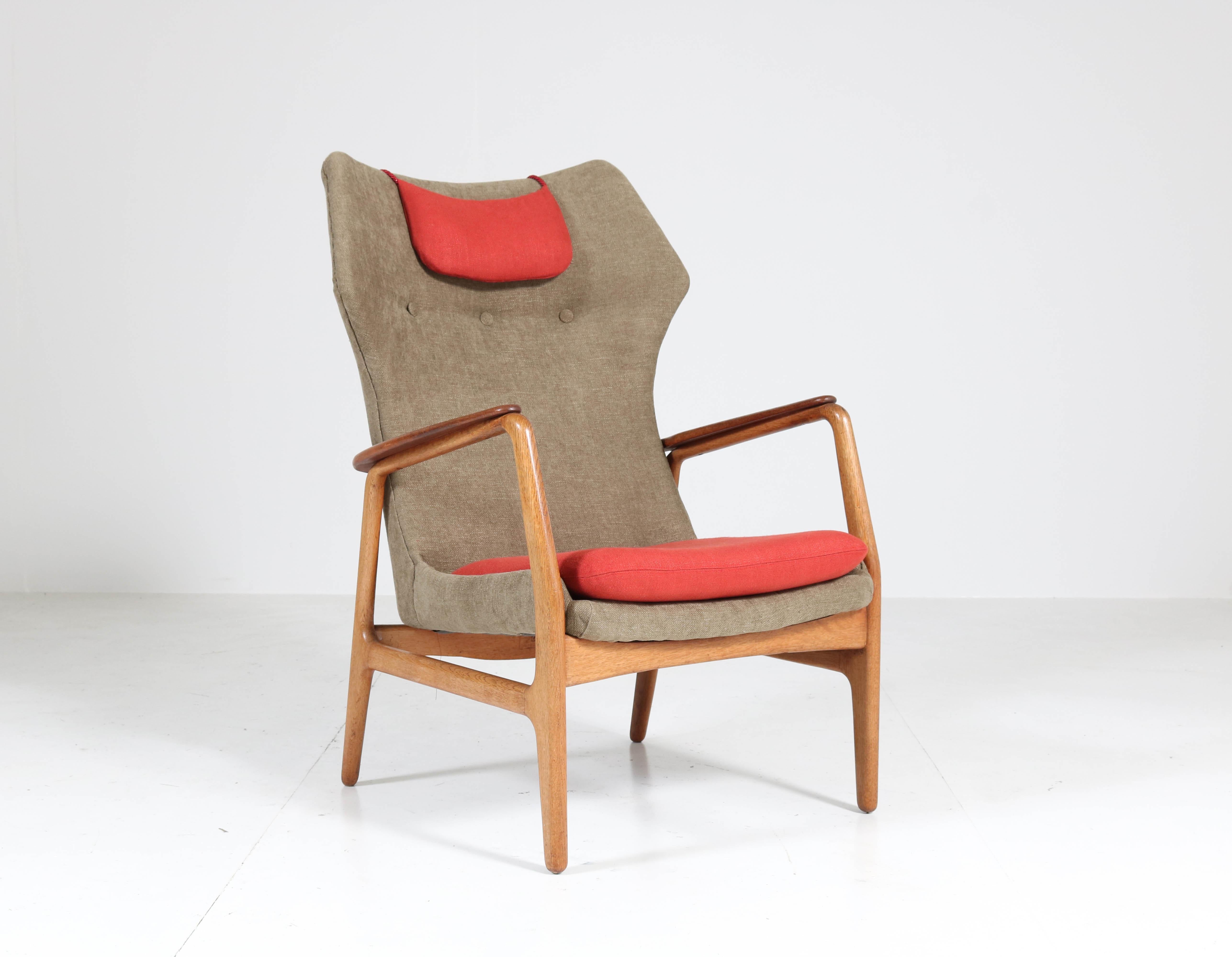 Oak and Teak Lounge Chairs by Aksel Bender Madsen for Bovenkamp, 1960s In Good Condition In Amsterdam, NL