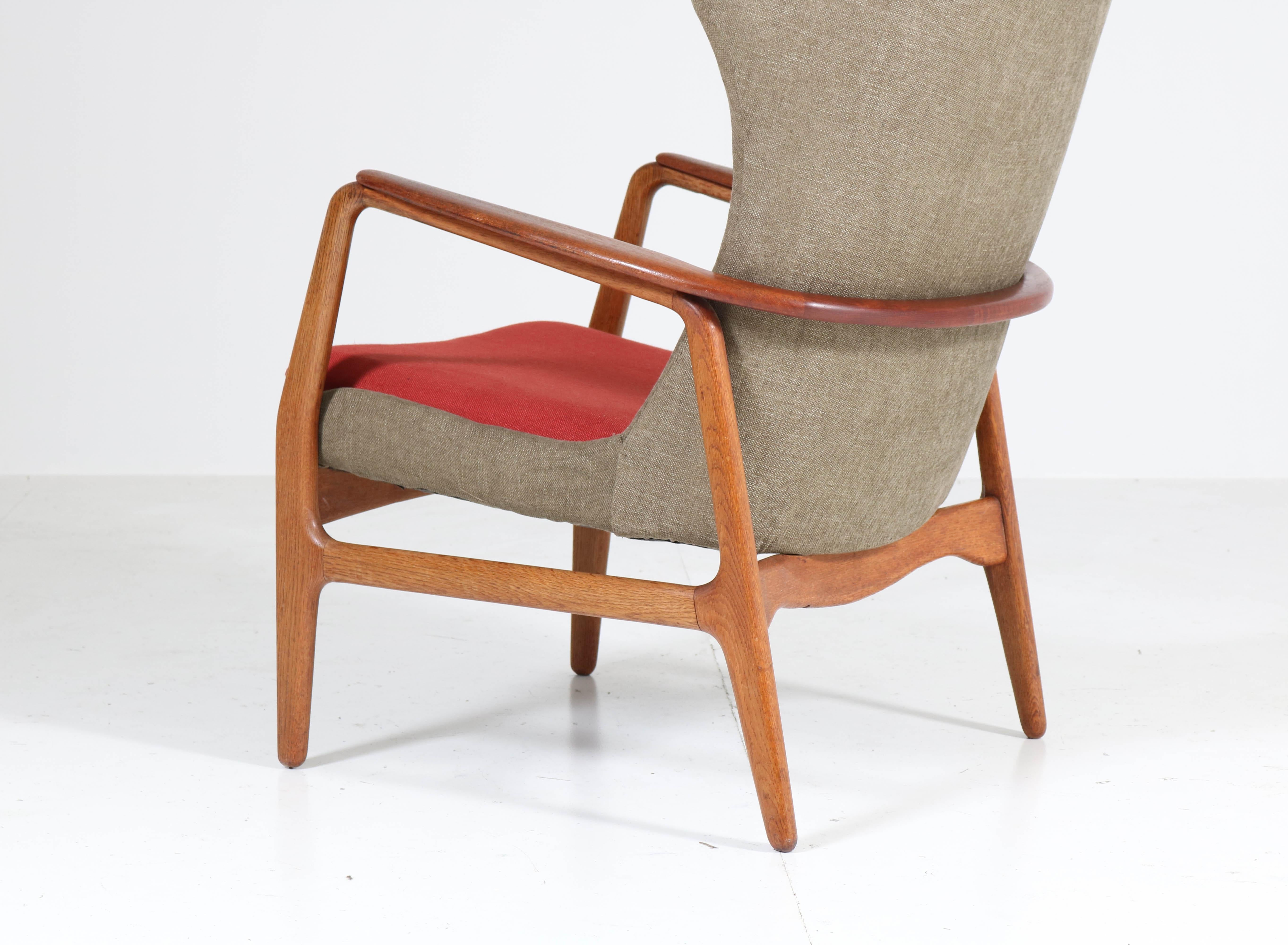 Oak and Teak Lounge Chairs by Aksel Bender Madsen for Bovenkamp, 1960s 2