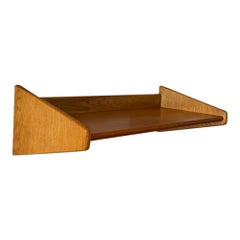 Wandregal aus Eiche und Teakholz, schwedisches Design