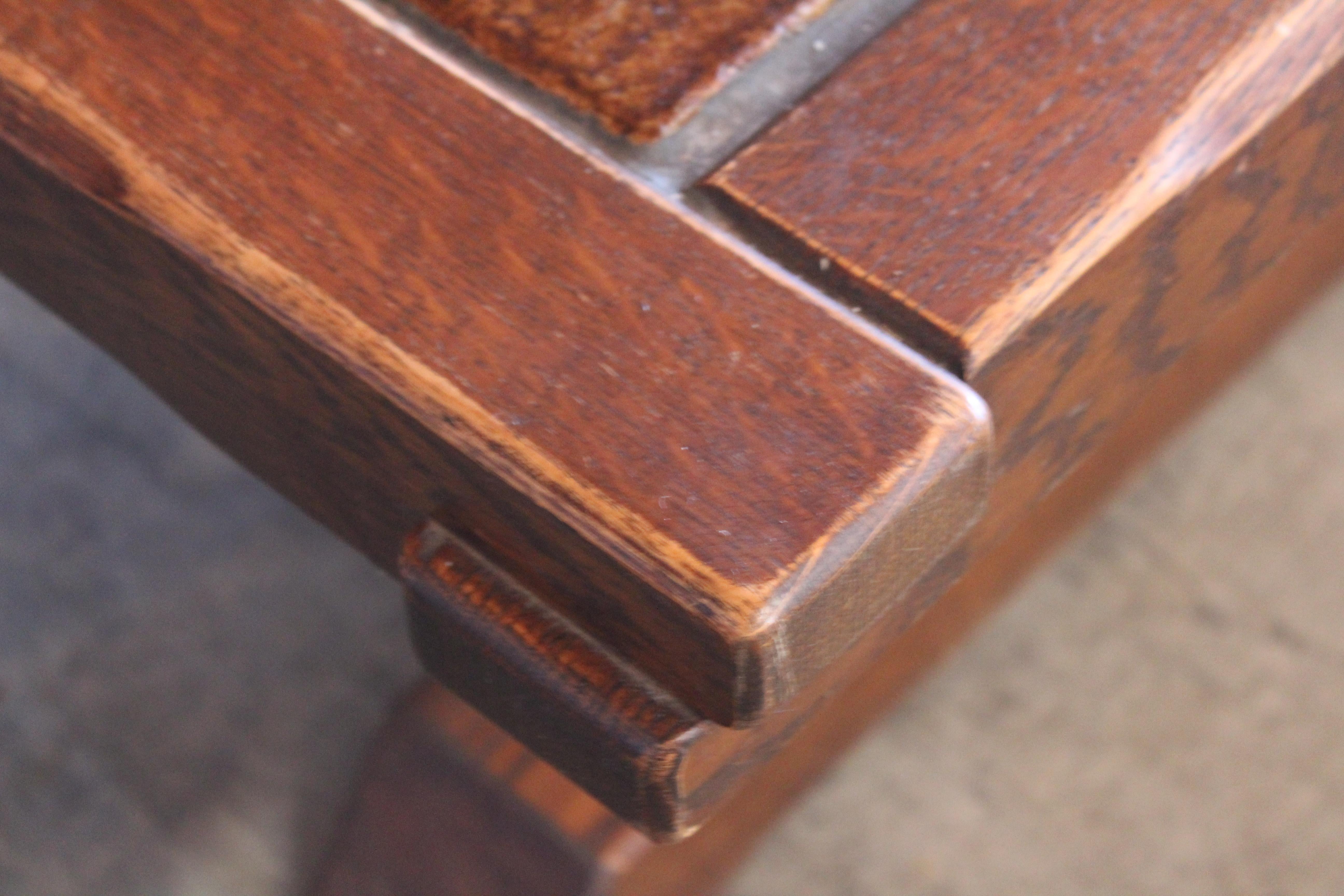 Oak and Tile Coffee Table, France, 1950s 12