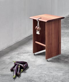 Taburete de bar Anh de roble y nogal by ONON DETALLES