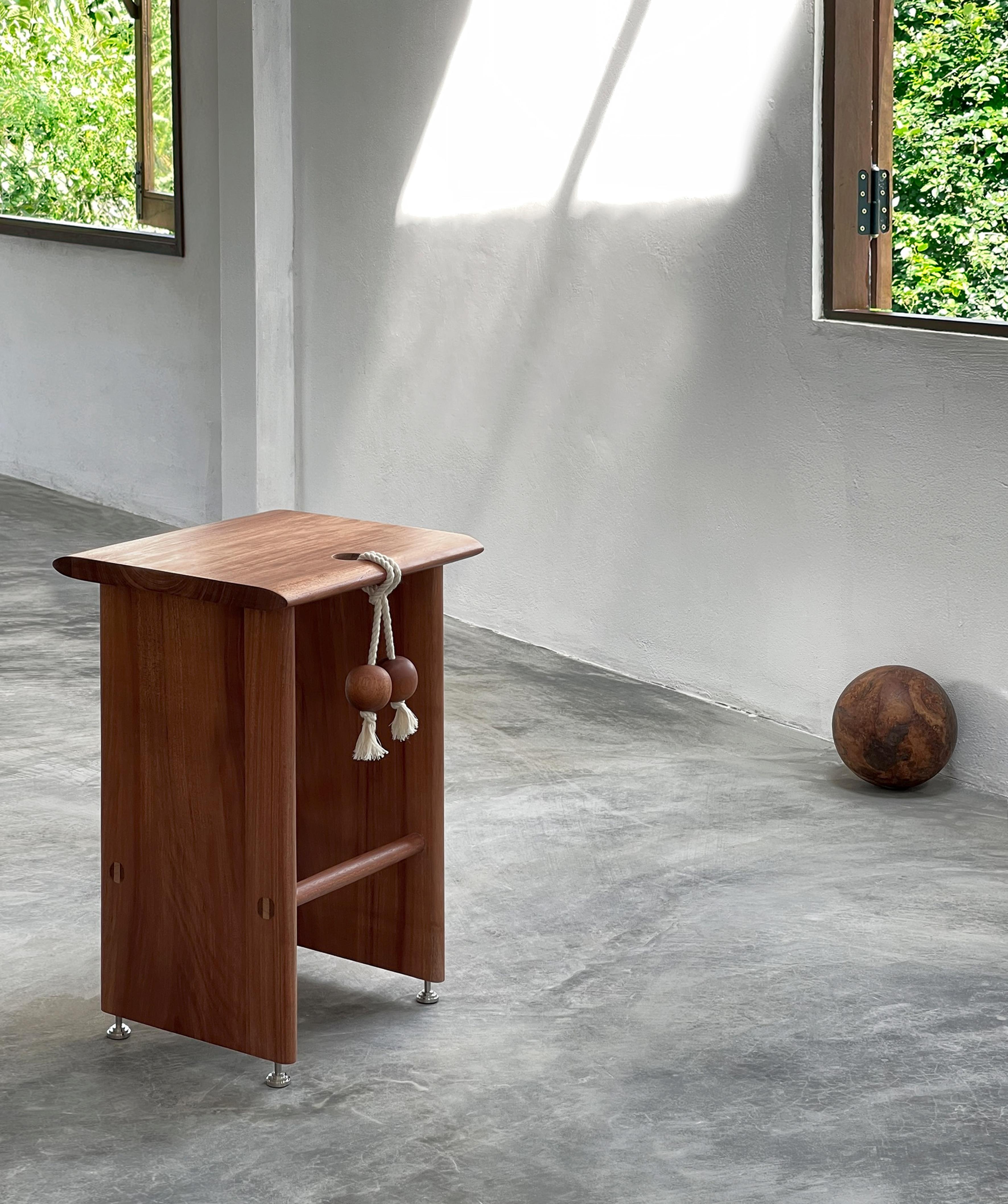 Post-Modern Oak and Walnut Anh Barstool by ONON DETAILS For Sale