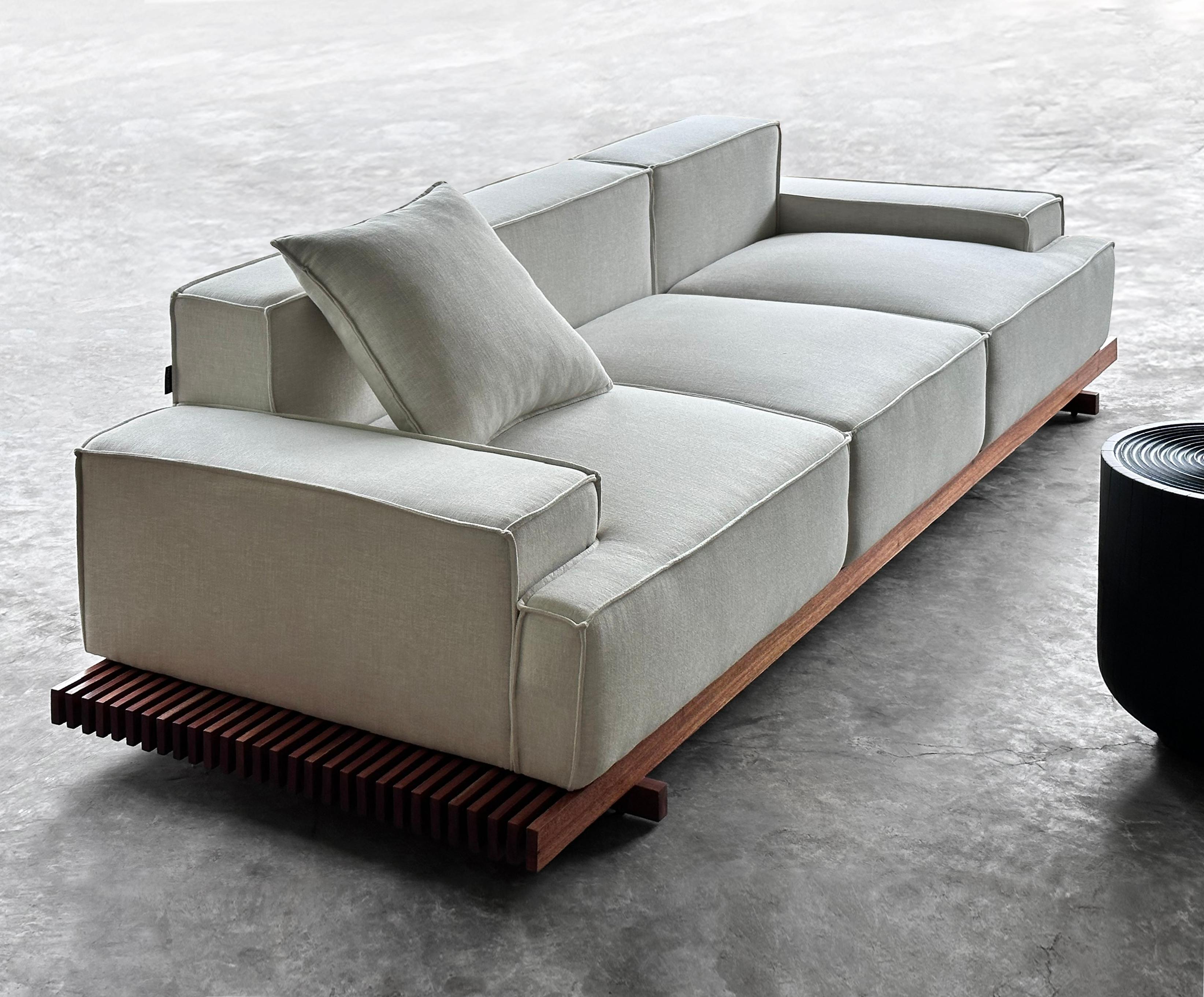 Oak and Walnut Bánh Chưng Sofa by ONON DETAILS
Dimensions: W 85 x D 295 x H 72 cm. 
Materials: Oak, Walnut, high quality fabric.

ONON Details furnitures are chosen by famous design brand, domestic and international customers for their projects and