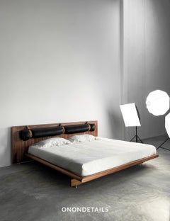 Oak and Walnut Bau Bed by ONON DETAILS