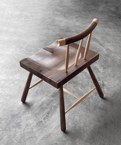Oak and Walnut Bình Minh Chair by ONON DETAILS