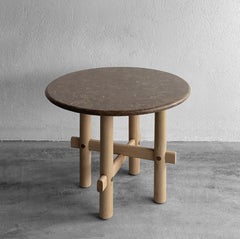 Oak and Walnut Charcoal Tân An Coffee Table by ONON DETAILS