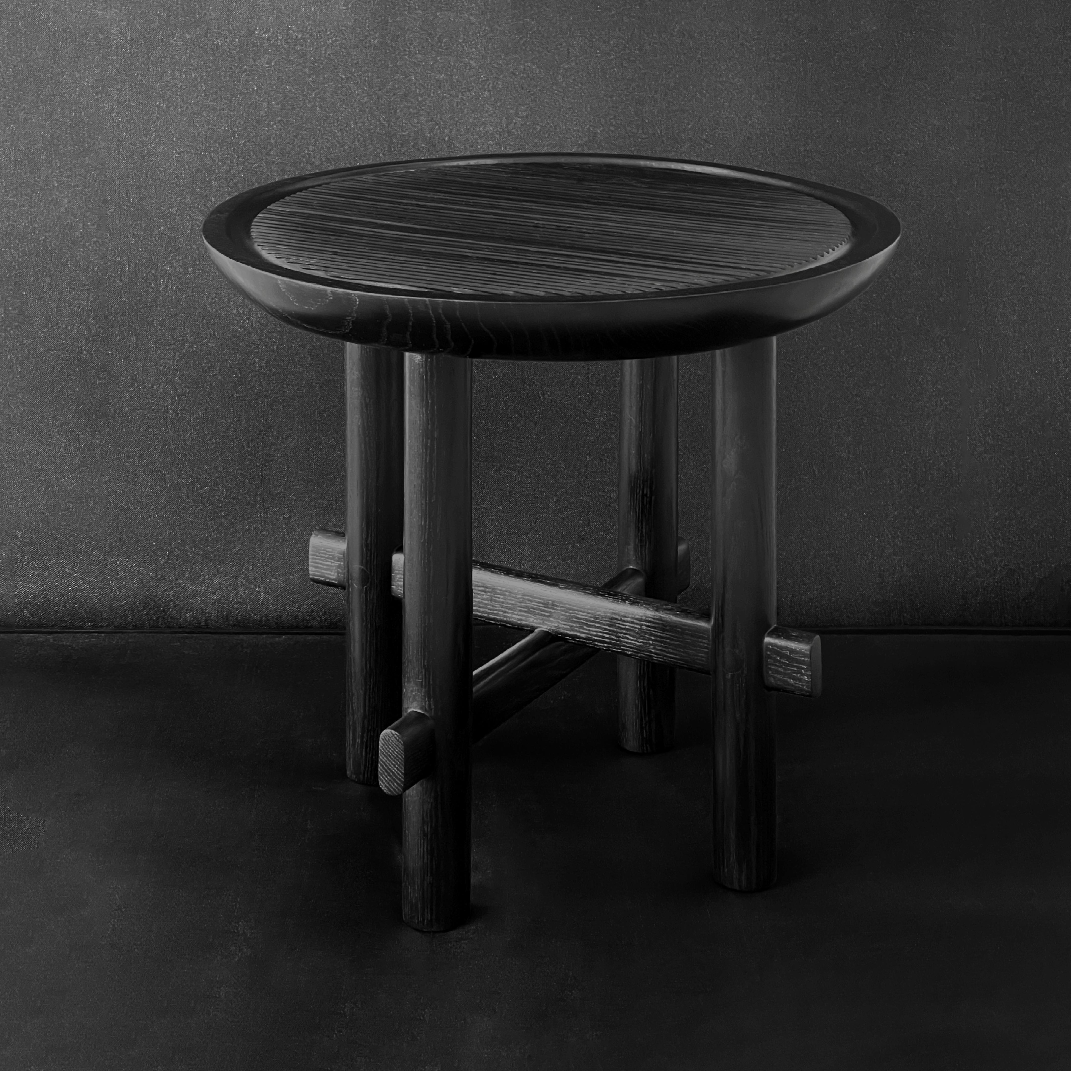 XXIe siècle et contemporain Table basse Tân An en chêne et noyer charbonné par ONON DETAILS en vente