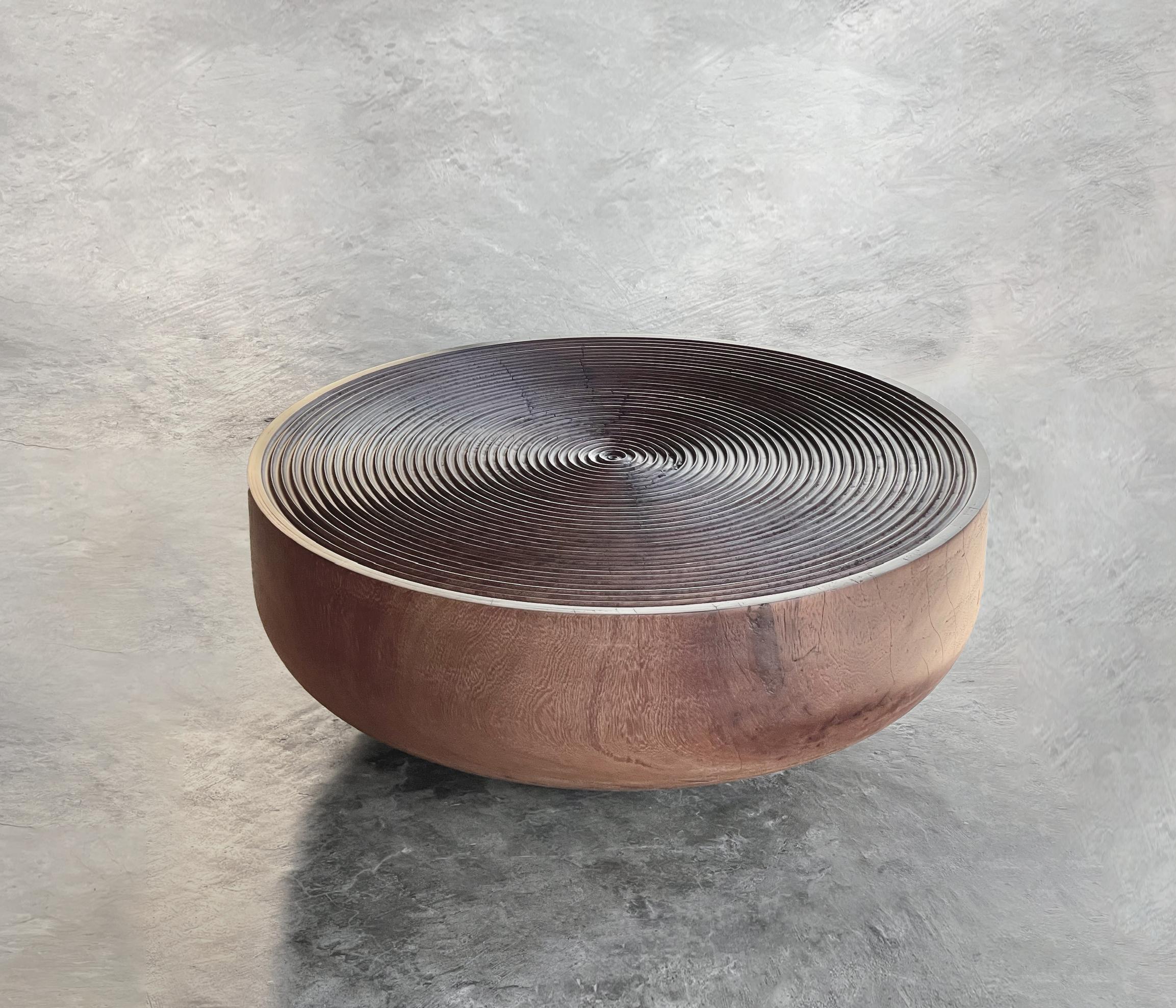 Oak and Walnut Hoàng Sa Coffee Table 01 by ONON DETAILS For Sale 4