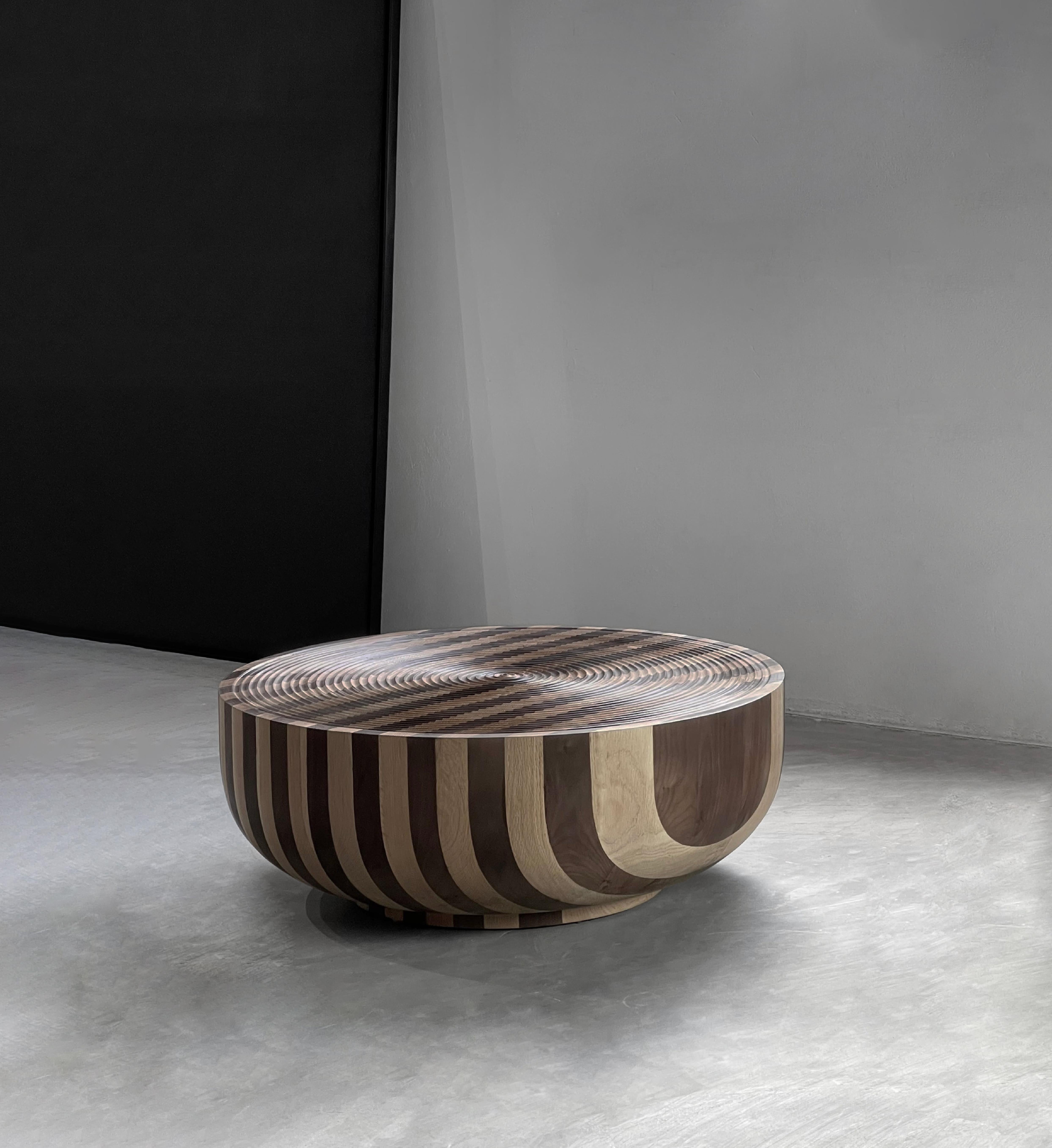 Oak and Walnut Hoàng Sa Coffee Table 01 by ONON DETAILS For Sale 5