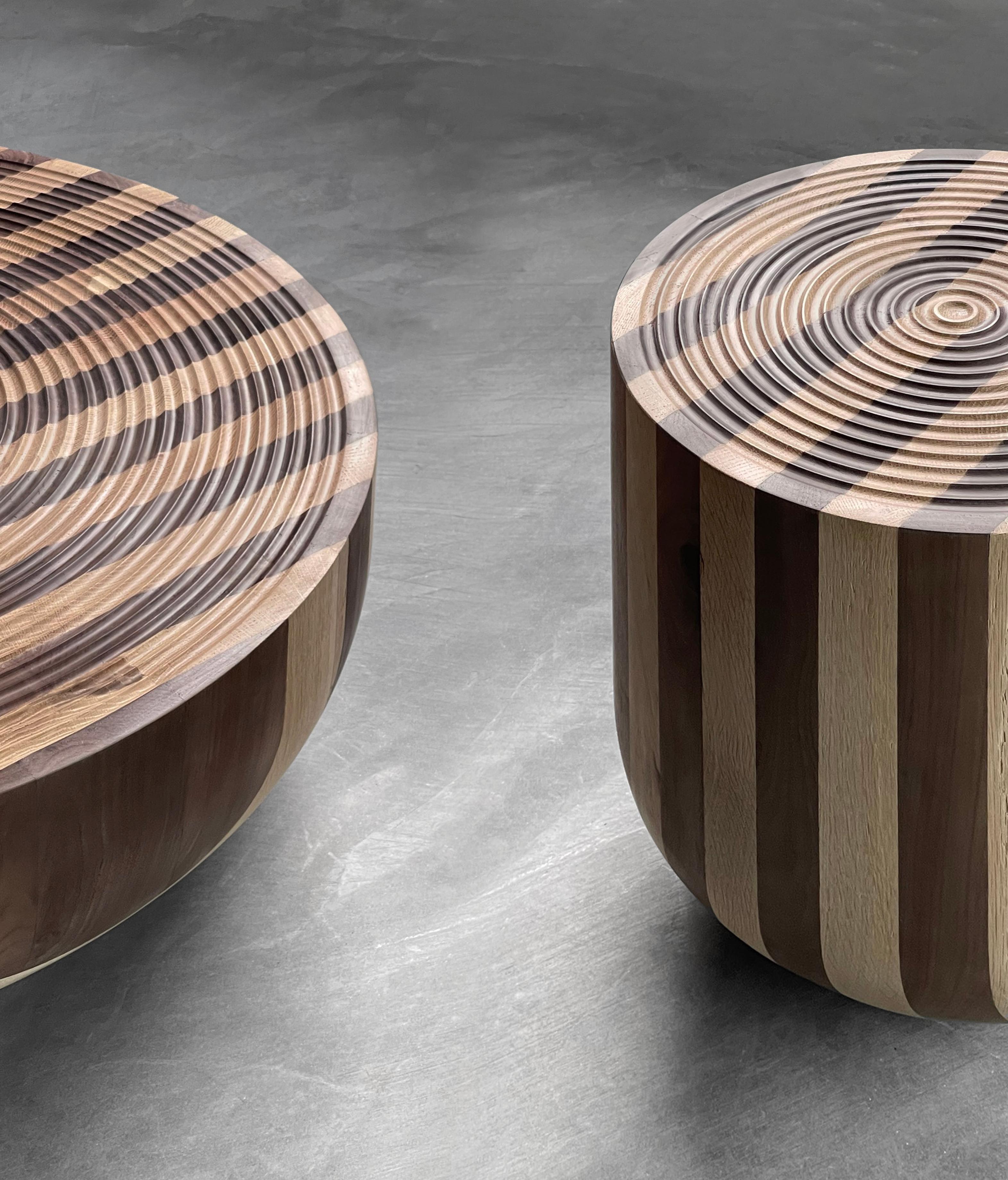 Oak and Walnut Hoàng Sa Coffee Table 01 by ONON DETAILS For Sale 12