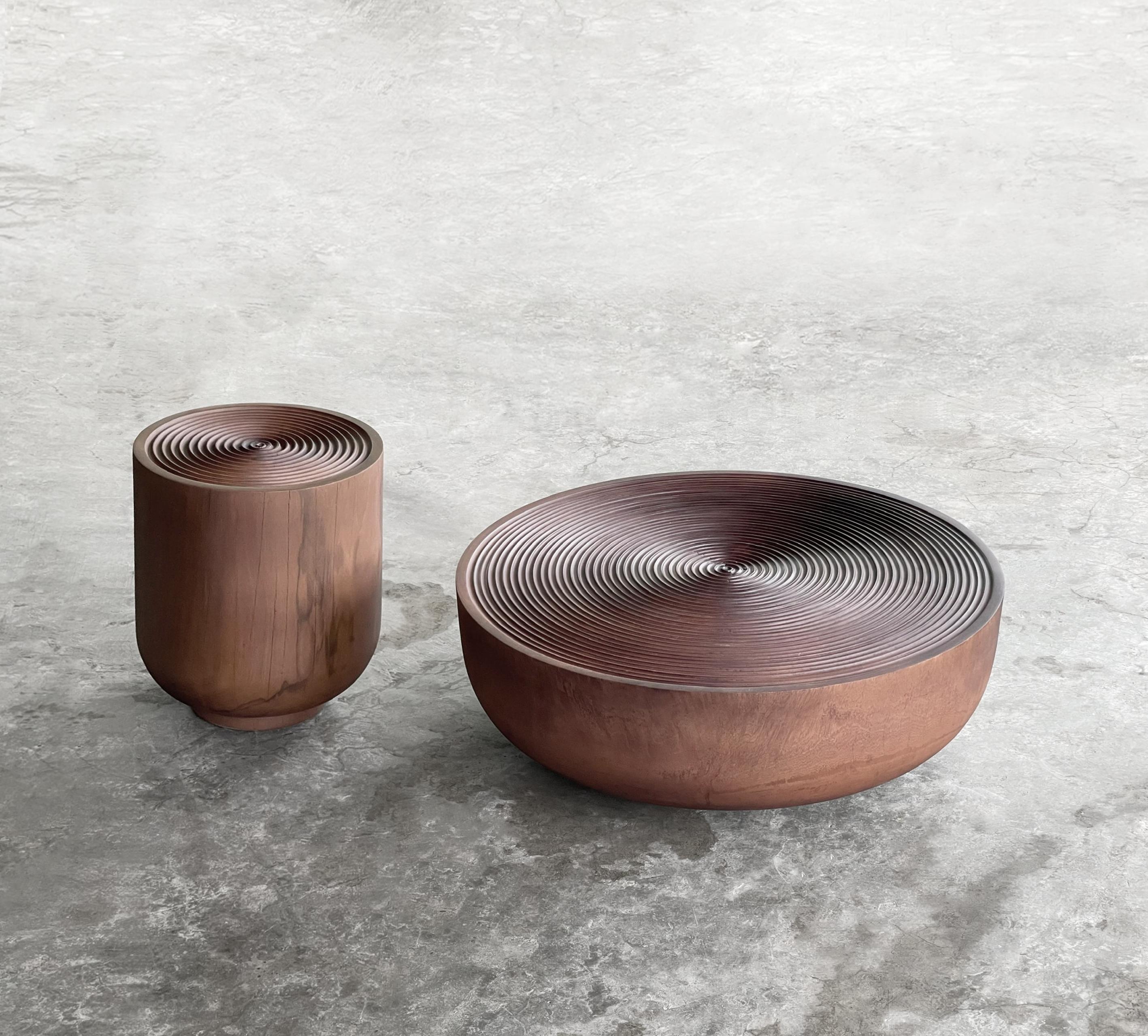 Vietnamese Oak and Walnut Hoàng Sa Coffee Table 01 by ONON DETAILS For Sale