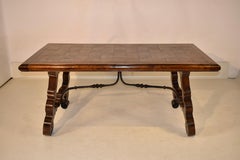 Oak and Walnut Spanish Parquet Top Table, Circa 1900