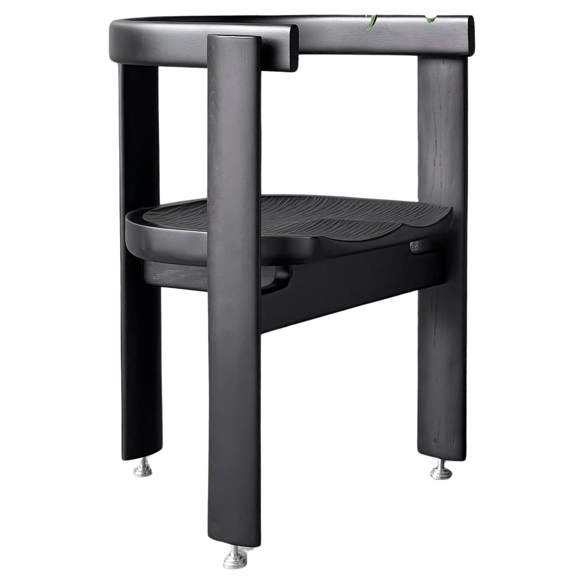 Oak and Walnut TQV Chair 01 by ONON DETAILS For Sale