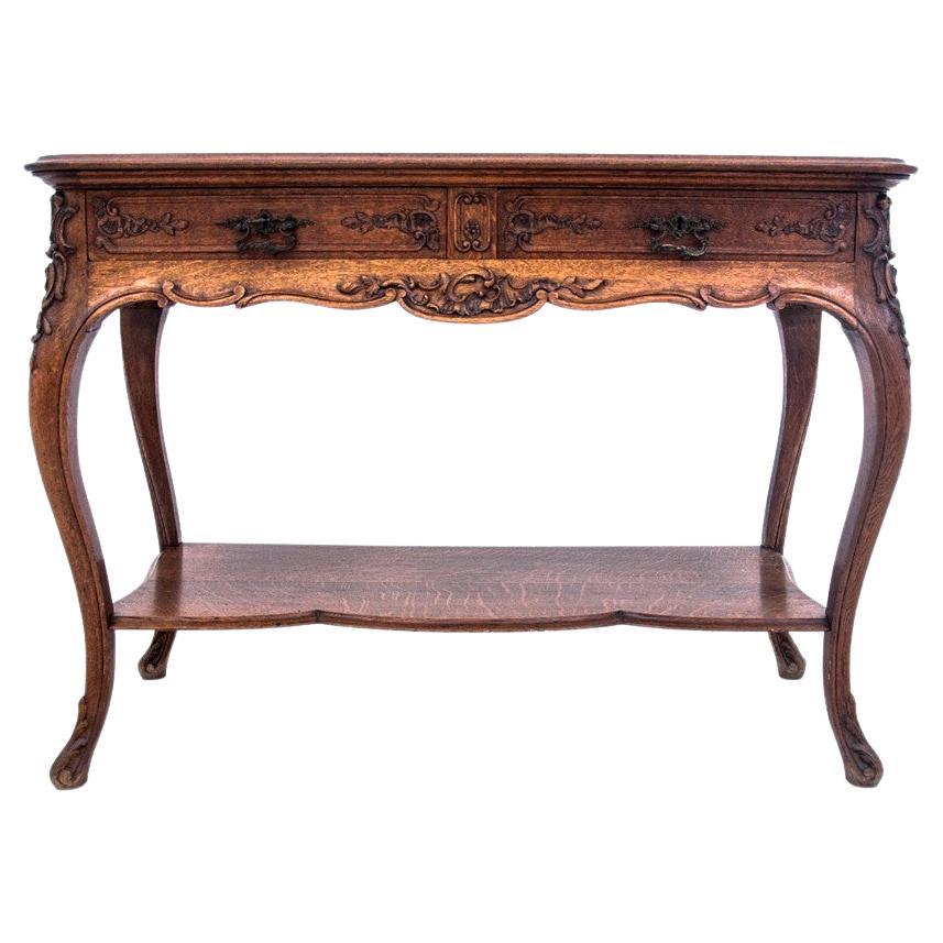Oak Antique Console Table, France, circa 1910 For Sale