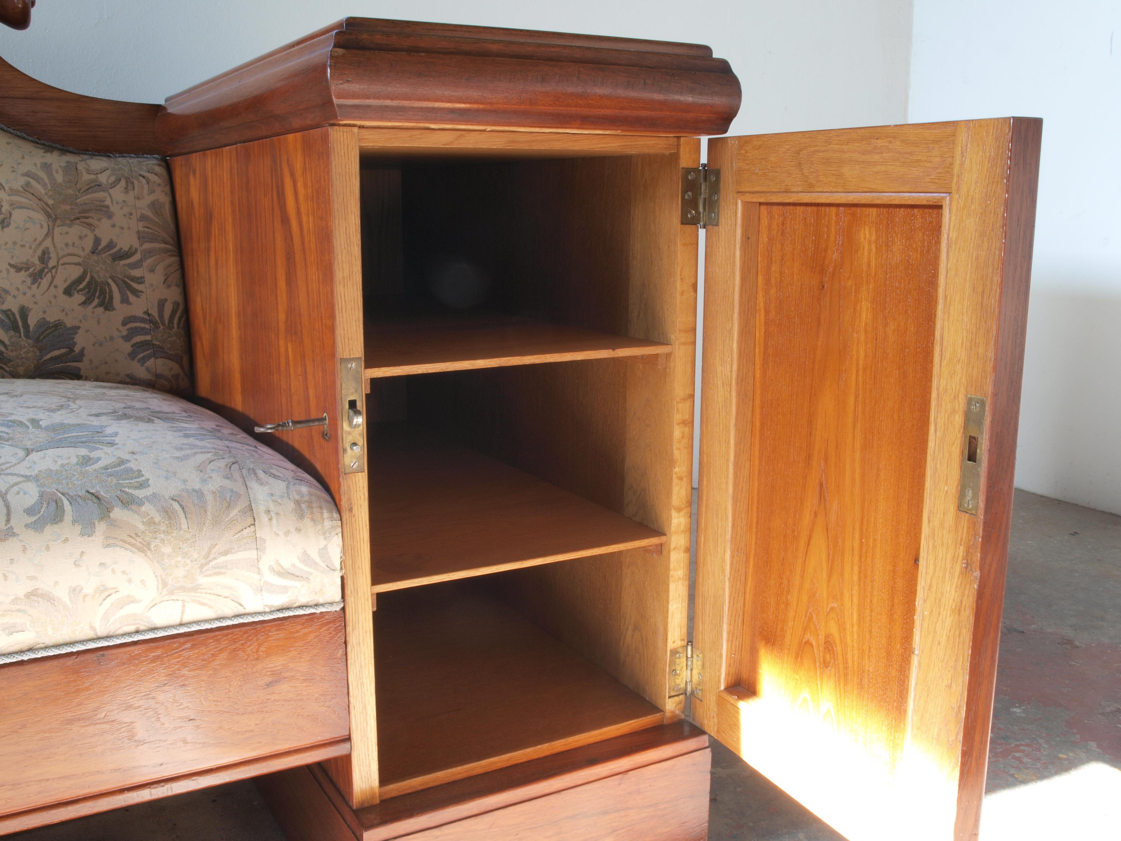 Roble Antiguo Imperio Danés Sofá 1800s en venta 8