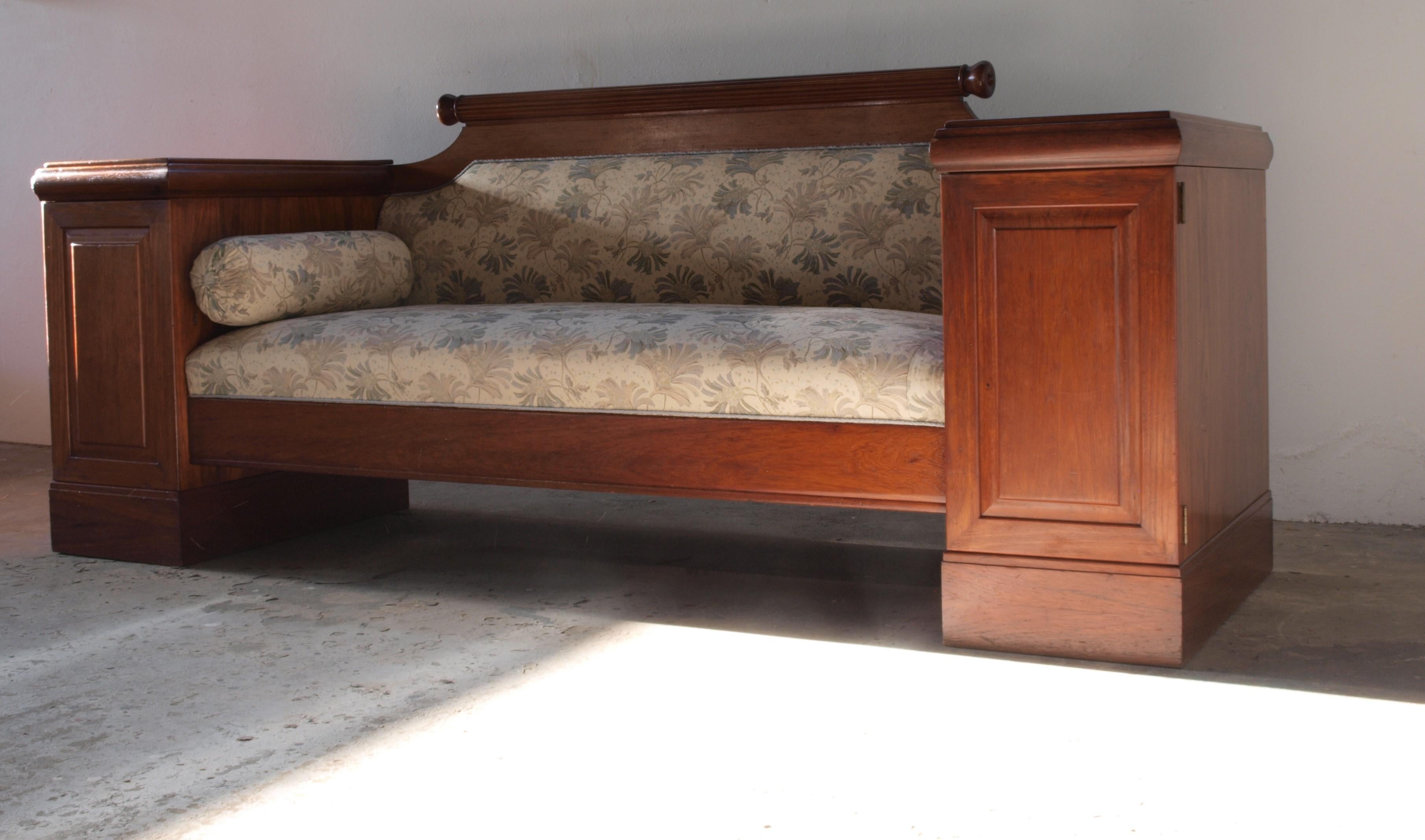 Roble Antiguo Imperio Danés Sofá 1800s en venta 9