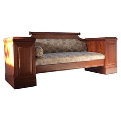 Oak Antique Empire Danish Sofa 1800s