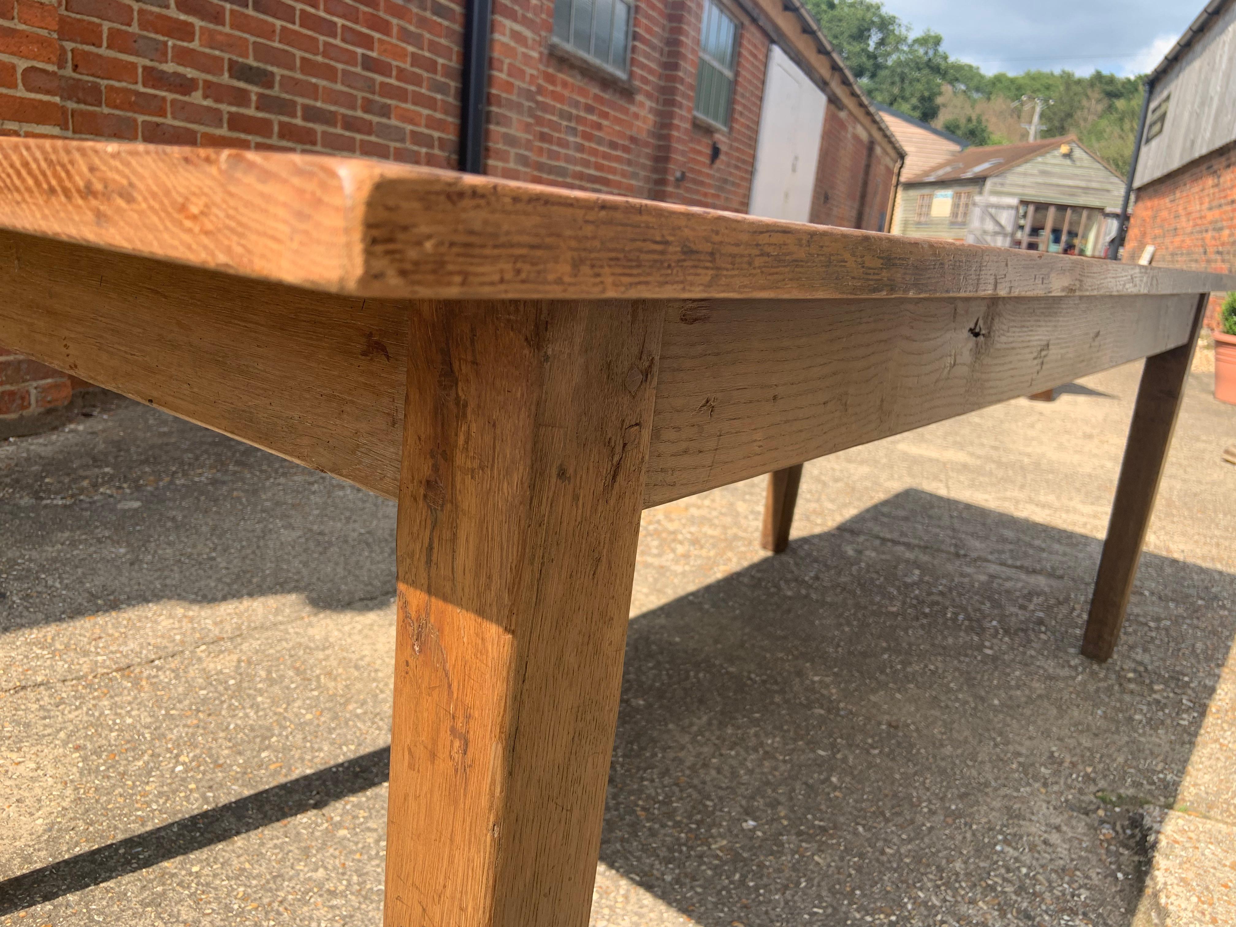 Hand-Crafted Oak Antique French Farmhouse Table