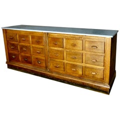 Oak Apothecary Cabinet, circa 1900