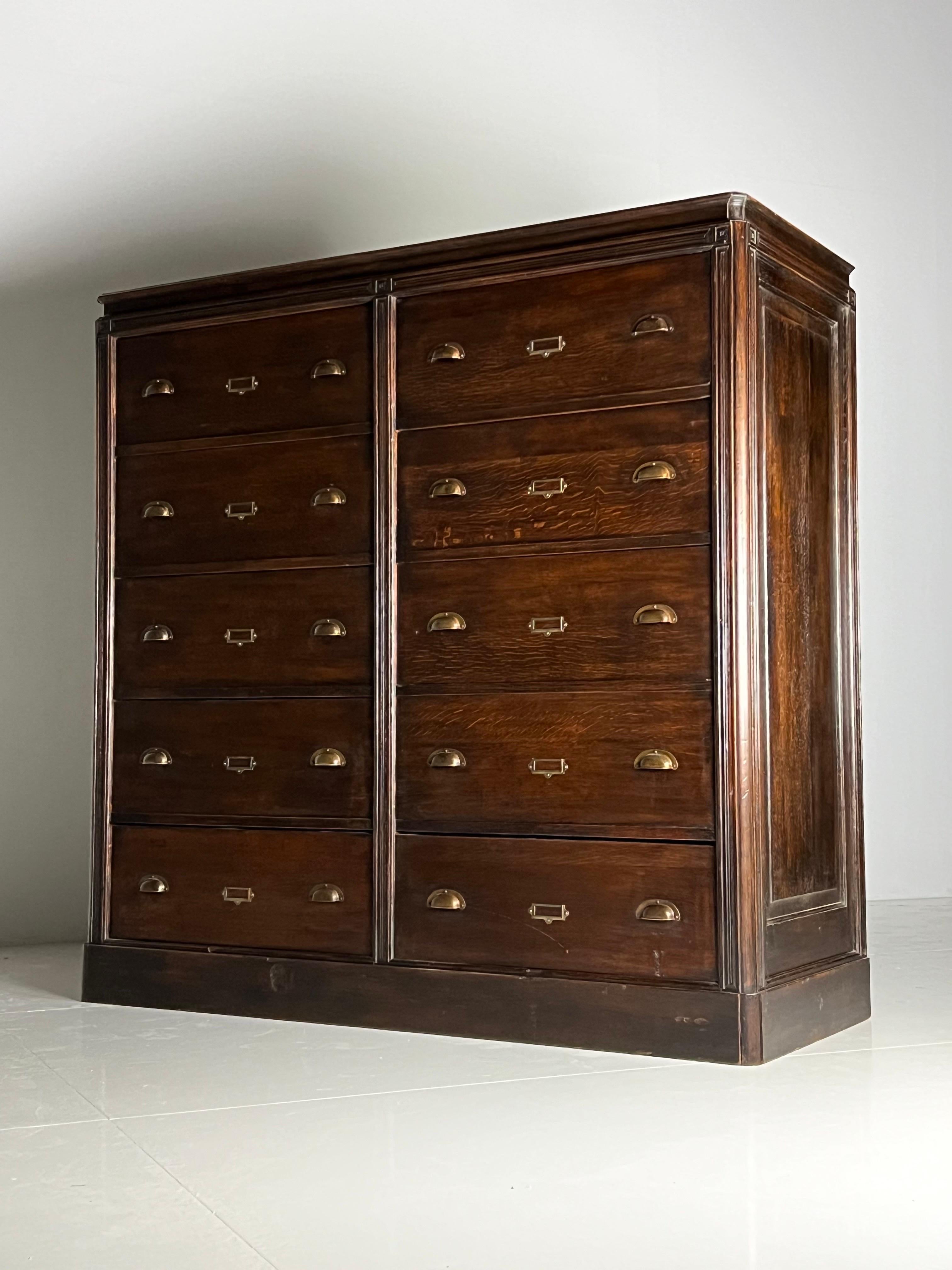 Oak Apothecary cabinet For Sale 8
