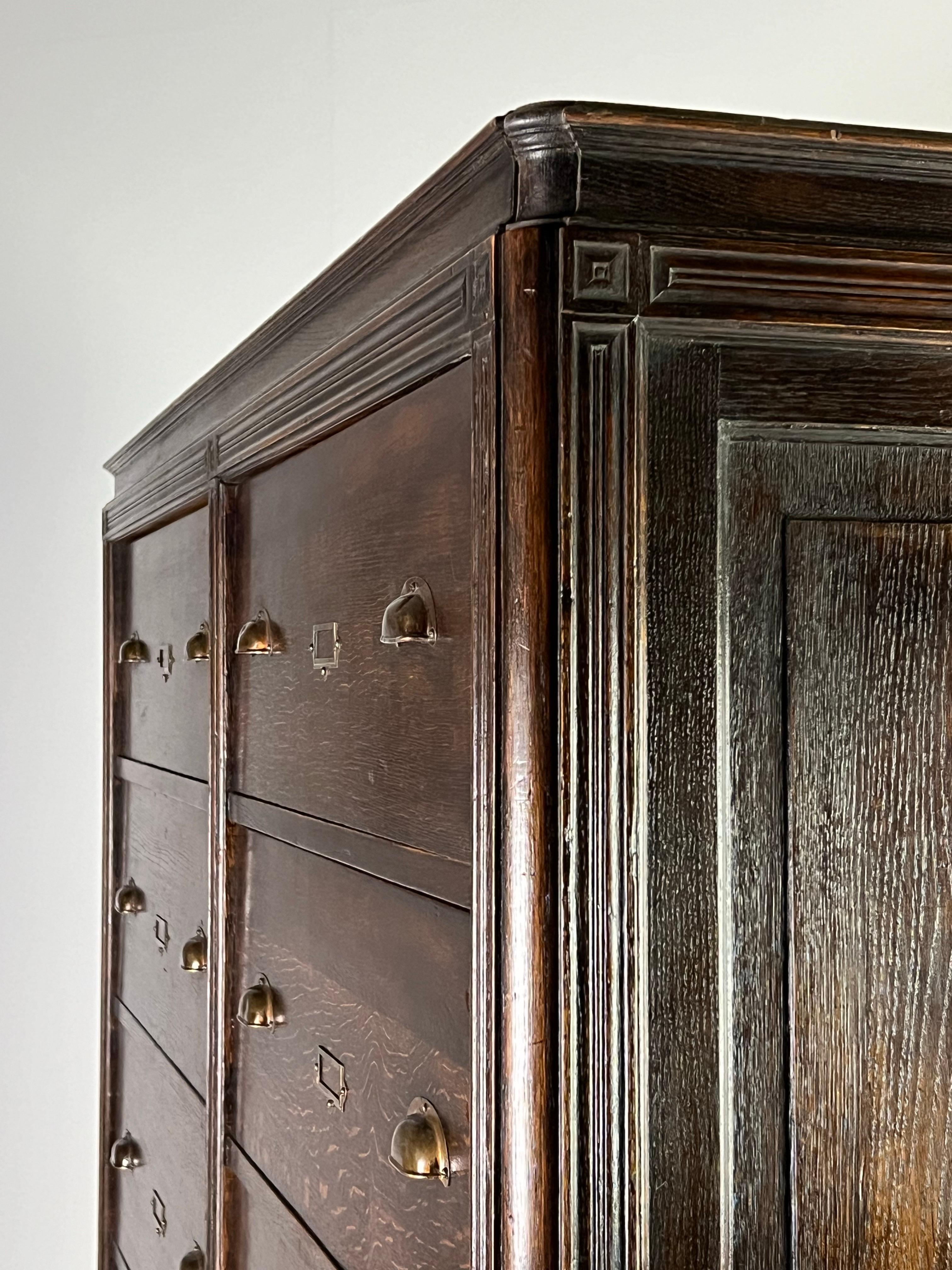 Oak Apothecary cabinet For Sale 10