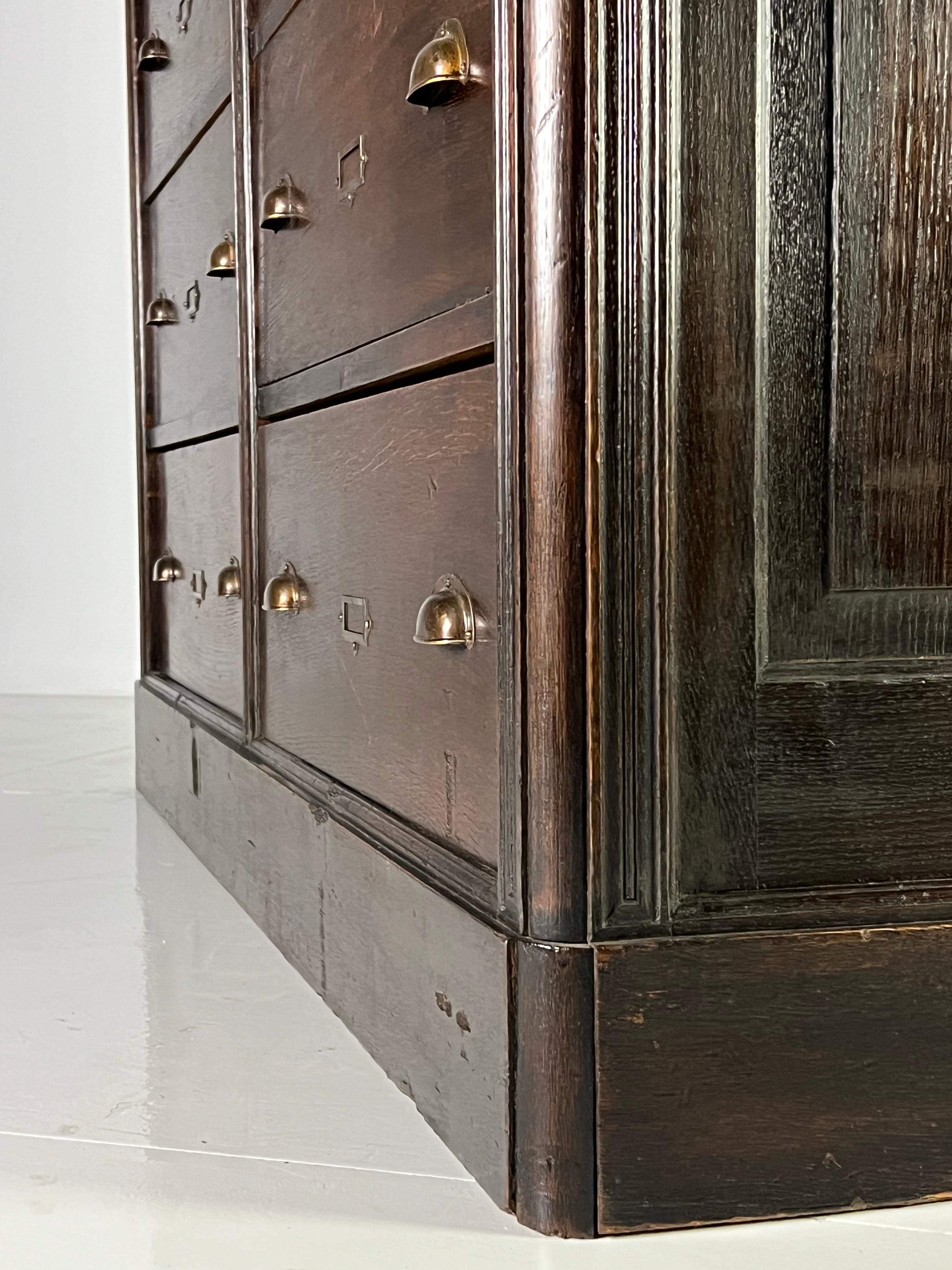Oak Apothecary cabinet For Sale 2