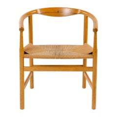 Oak Arm Chair with Wenge Inlay by Hans J. Wegner for PP Mobler