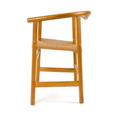 Oak Arm Chair with Wenge Inlay by Hans J. Wegner for PP Mobler