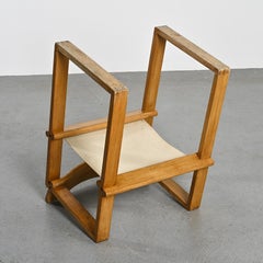Oak Armchair by Ate Van Apeldoorn, circa 1970