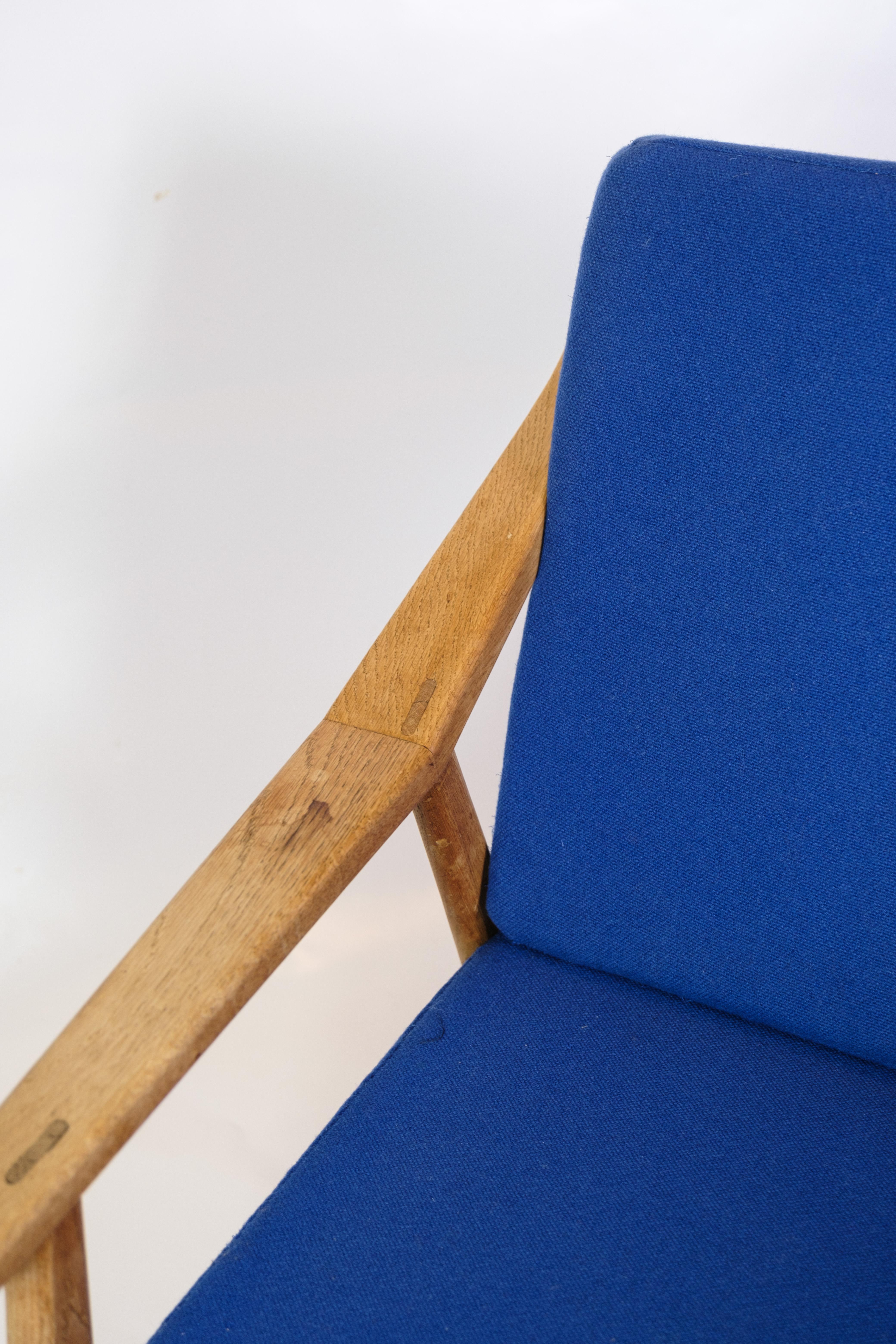 Oak Armchair by H. Brockmann-Petersen from 1960s In Good Condition For Sale In Lejre, DK