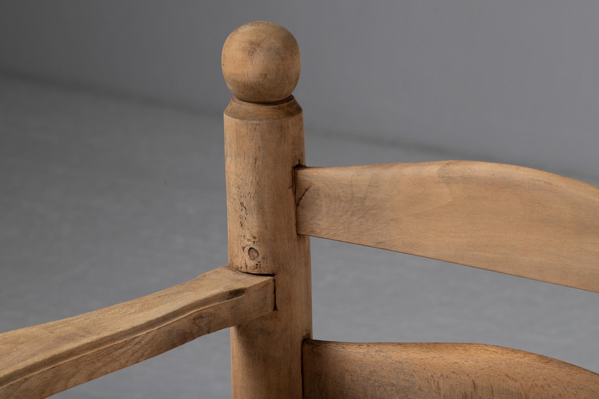 20th Century Oak Armchair, Charles Dudouyt, France, 1940 For Sale