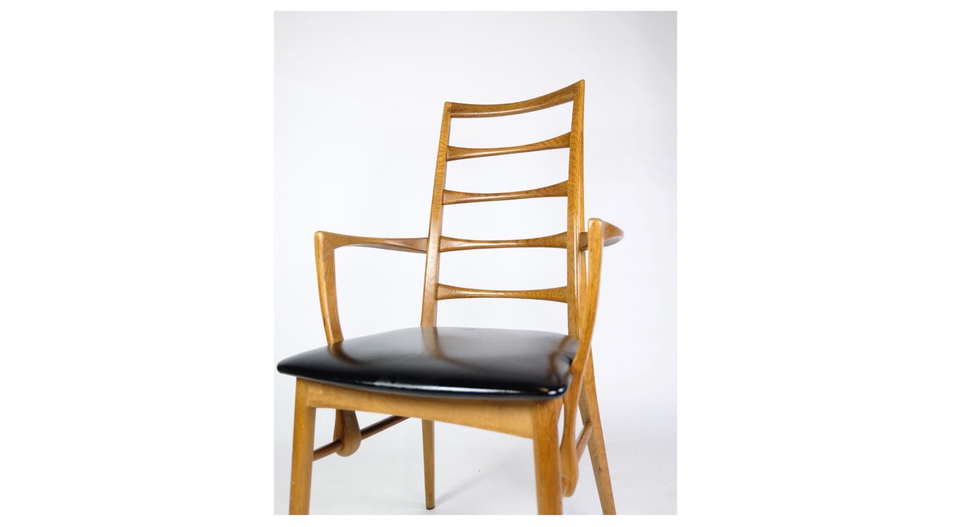 Mid-Century Modern Armchair Model Lis Made In Oak Designed by Niels Koefoed From 1960s For Sale