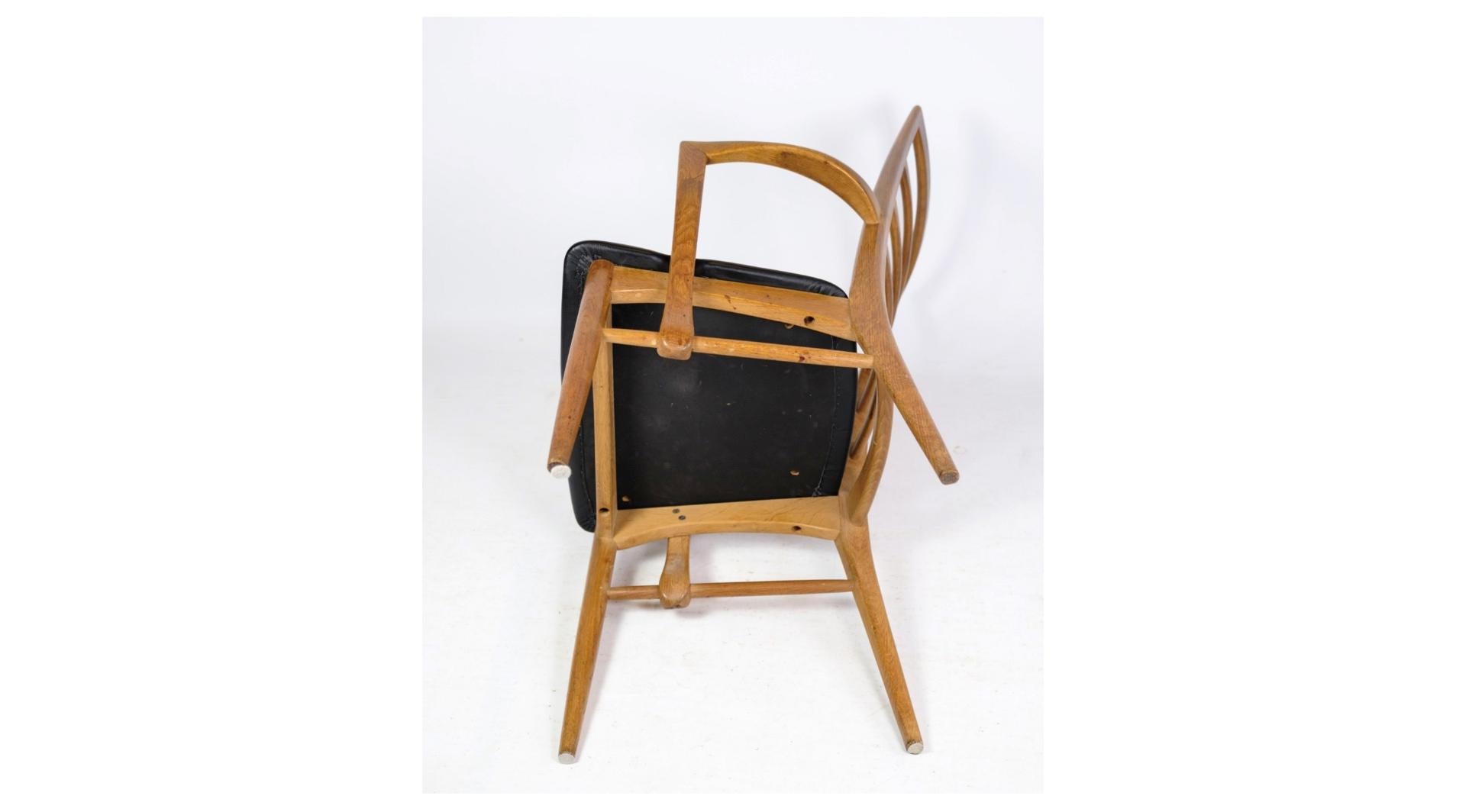 Mid-20th Century Armchair Model Lis Made In Oak Designed by Niels Koefoed From 1960s For Sale
