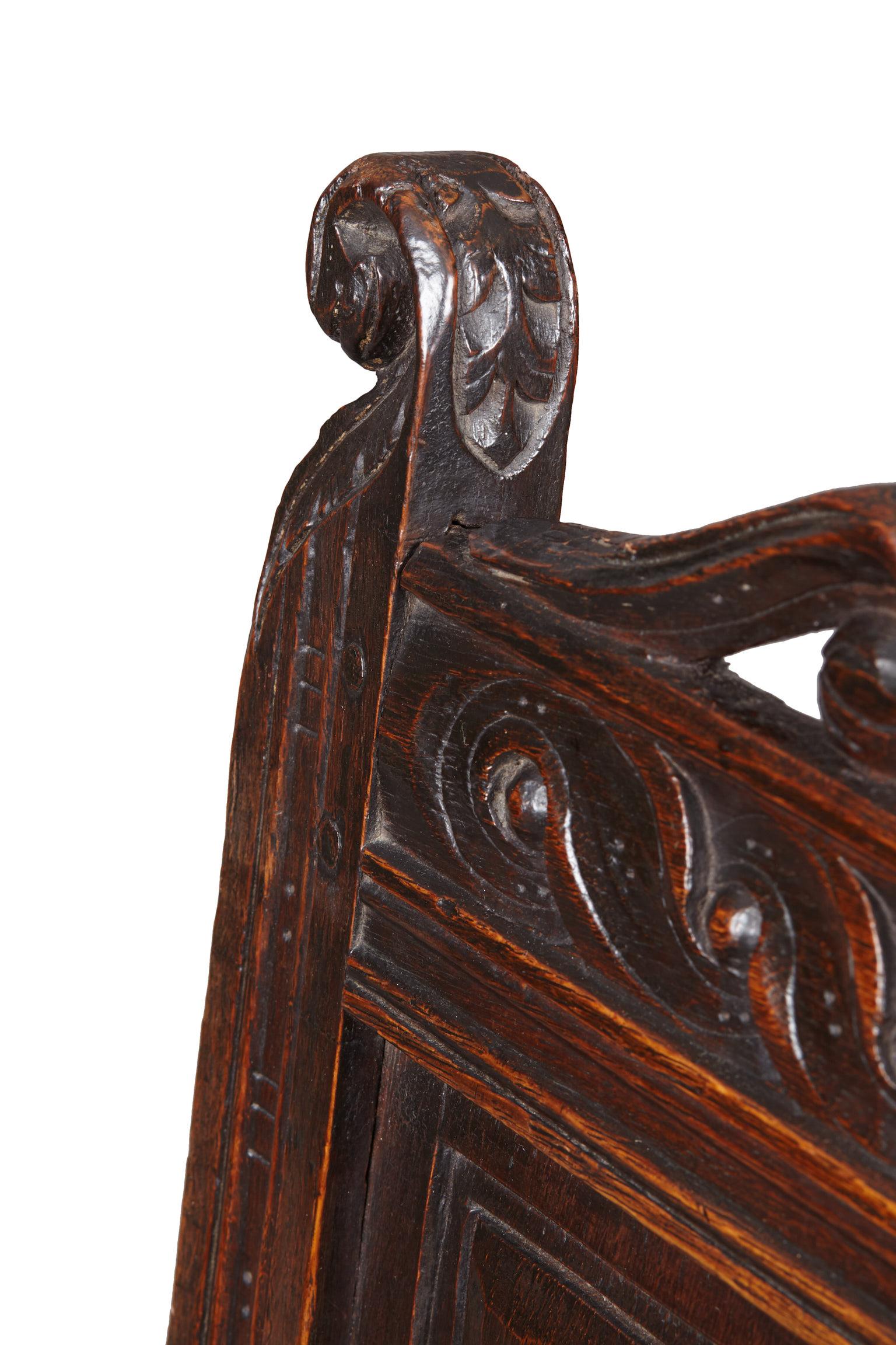 Oak Armchair, Gloucestershire, circa 1630-1640 2