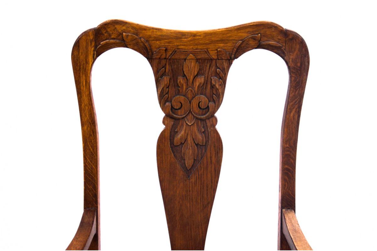 Oak armchair, Western Europe, early 20th century. For Sale 1