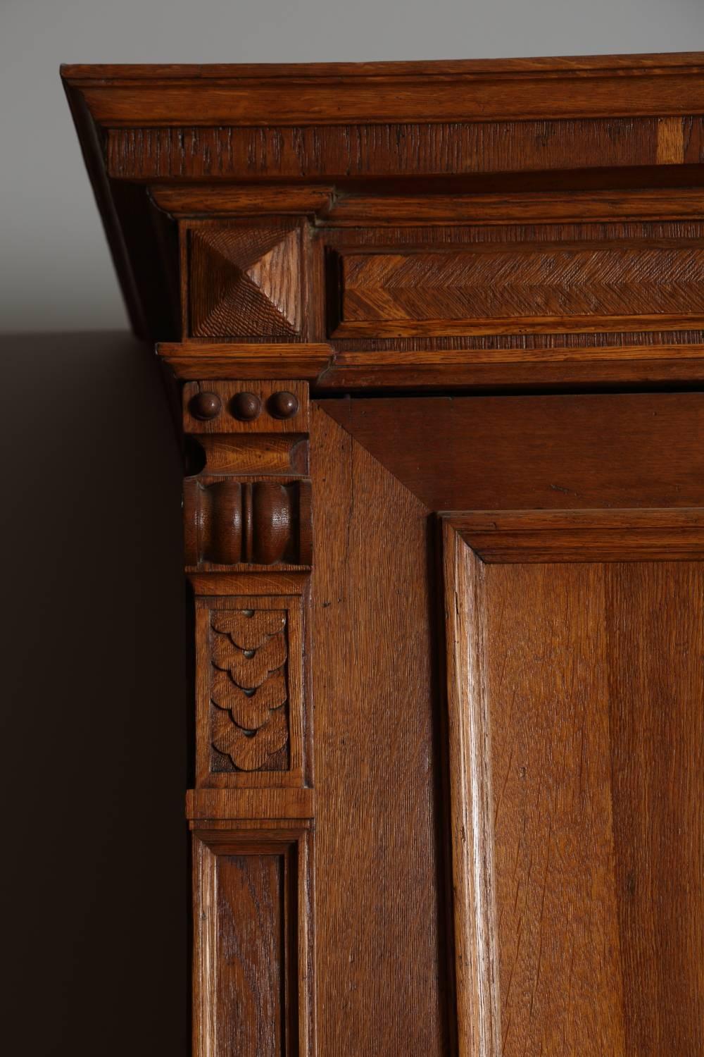 Victorian Oak Armoire, circa 1880 For Sale